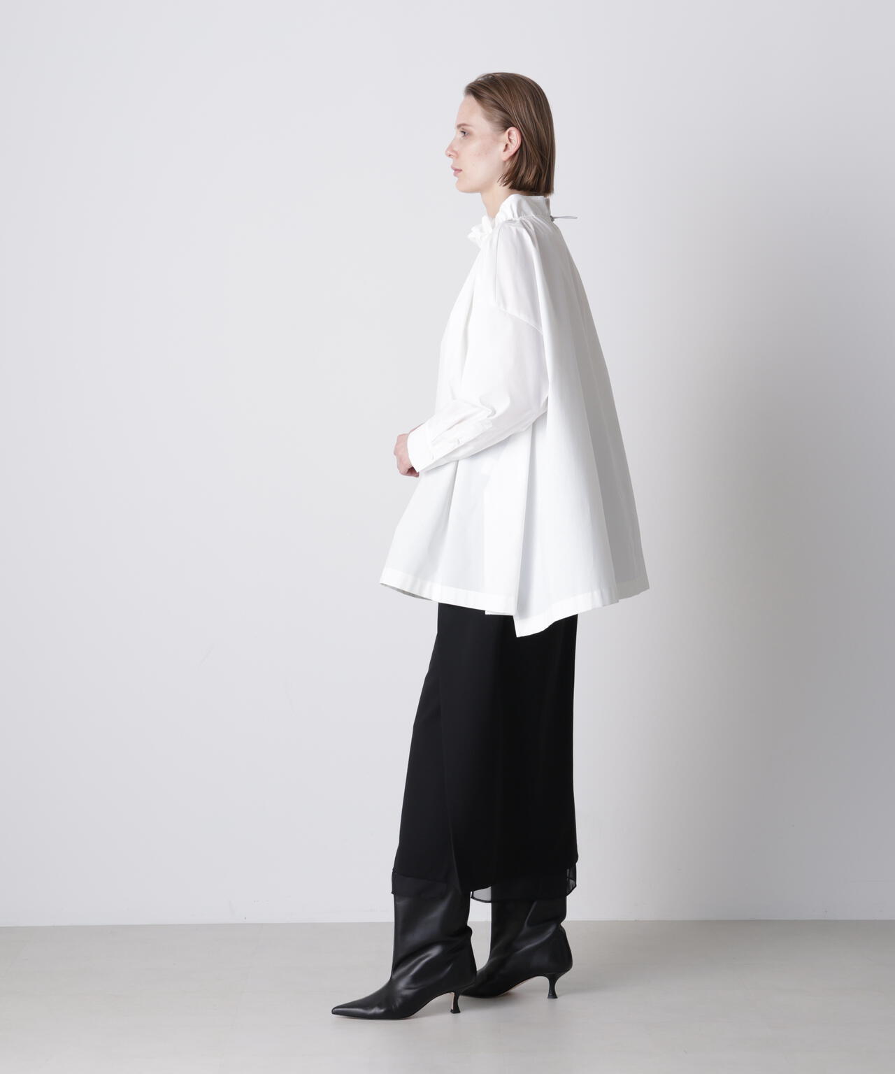 【GISELe 12月号掲載商品】タイプライターギャザーブラウス