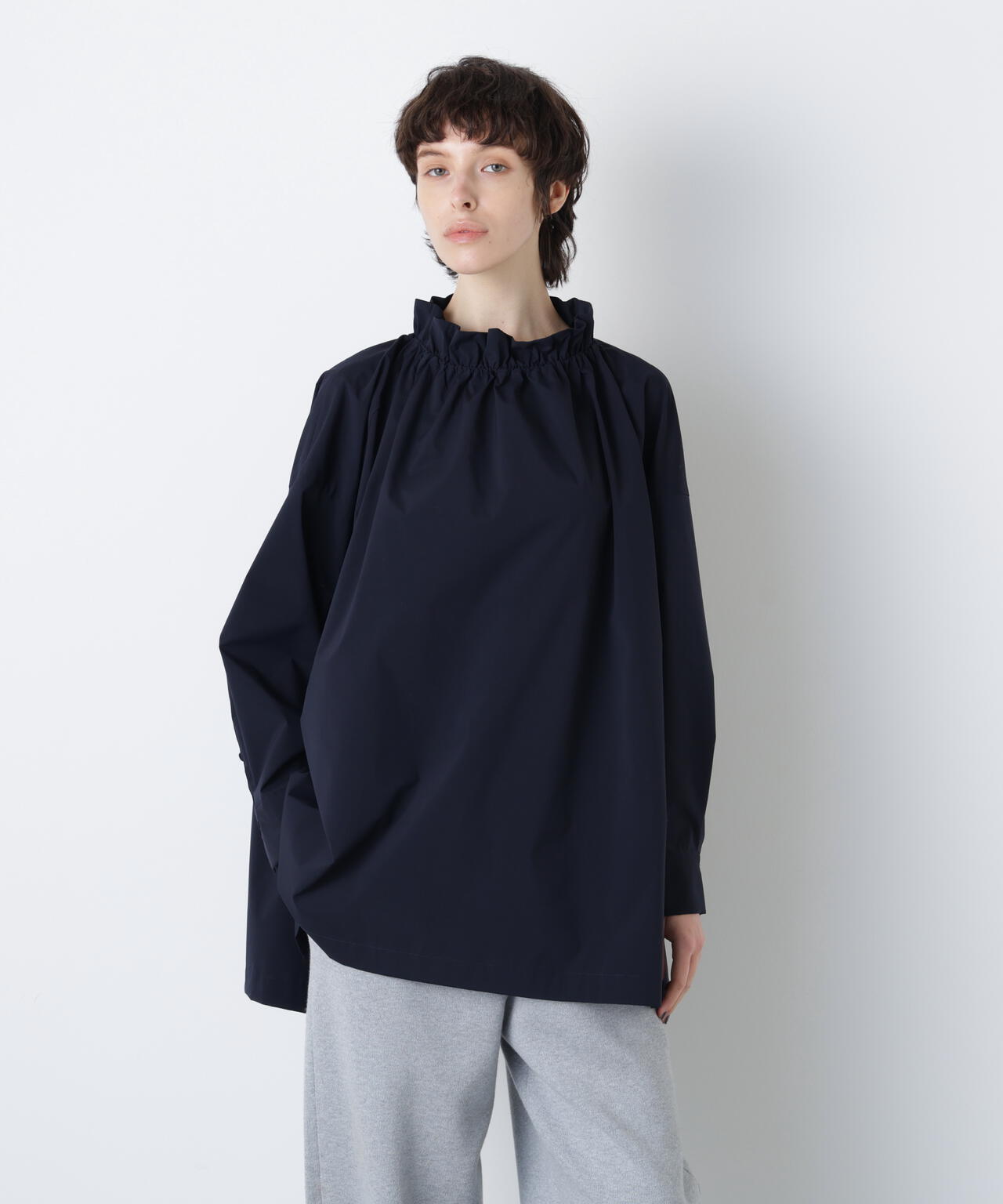 【GISELe 12月号掲載商品】タイプライターギャザーブラウス