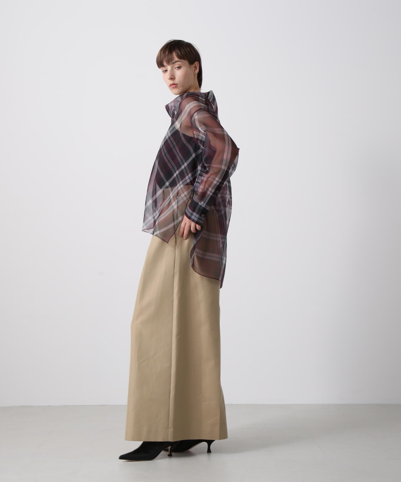 シアーチェックブラウス | hLM（エイチエルエム） ｜【公式