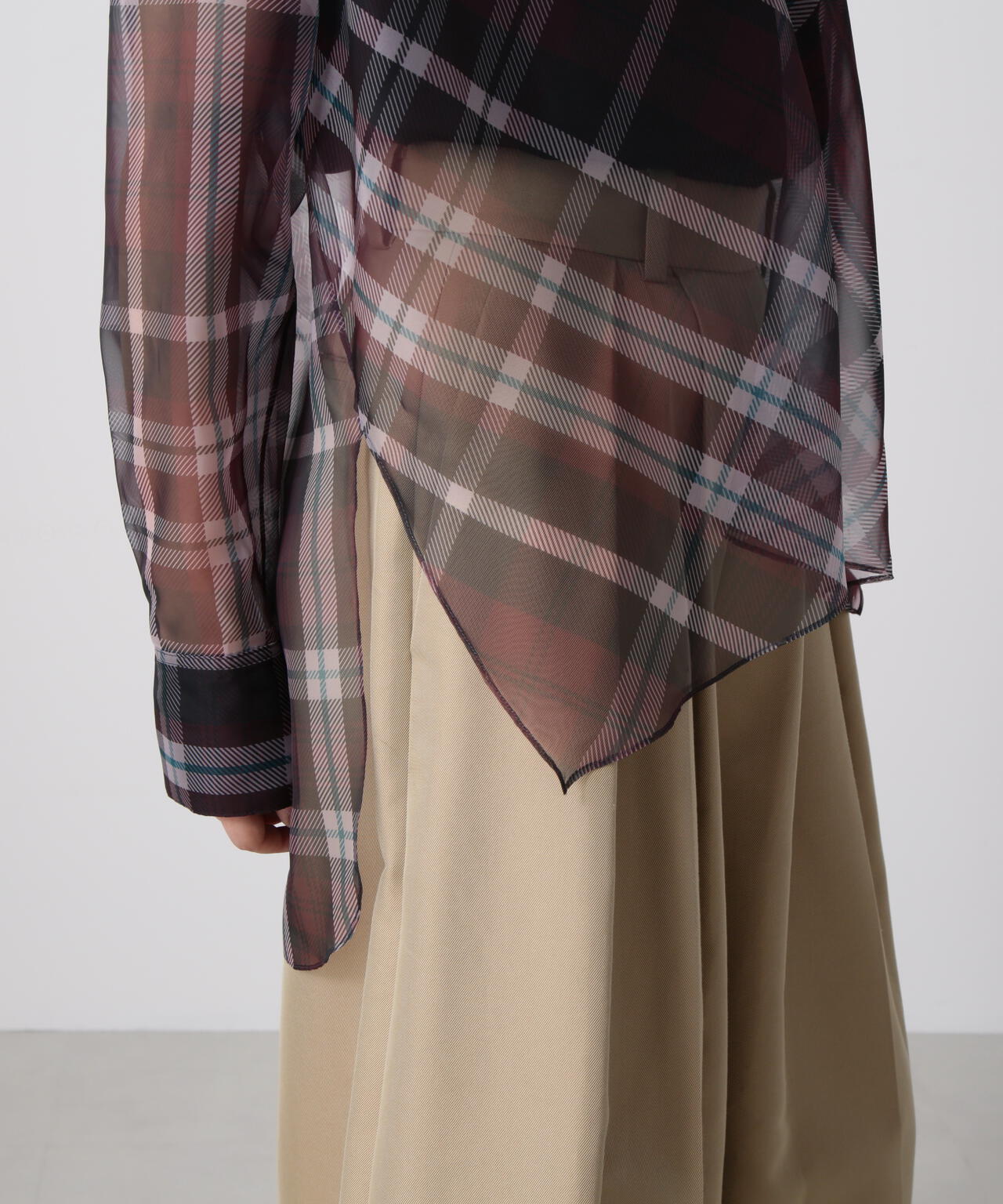 シアーチェックブラウス | hLM（エイチエルエム） ｜【公式】通販mix