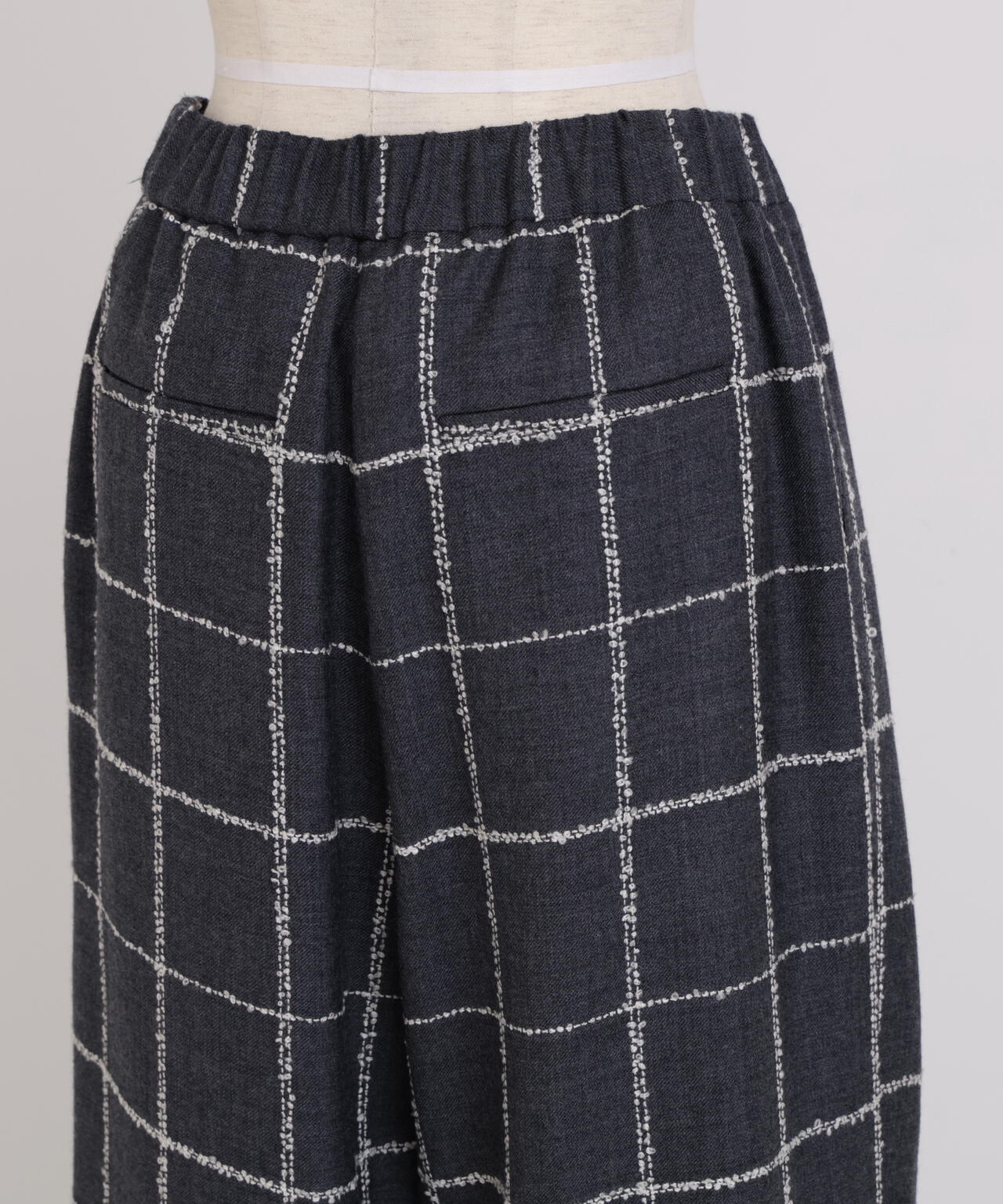 ウールチェックパンツ