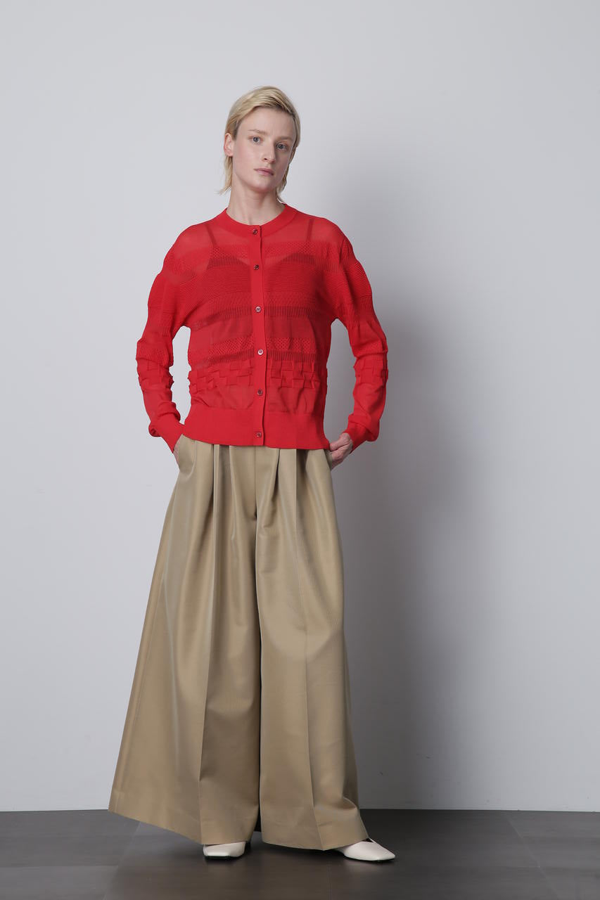 ギャバタックワイドパンツ