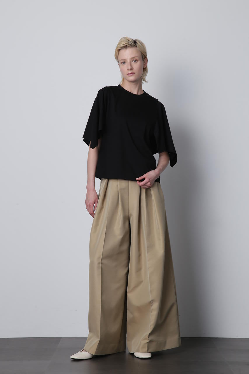 ギャバタックワイドパンツ