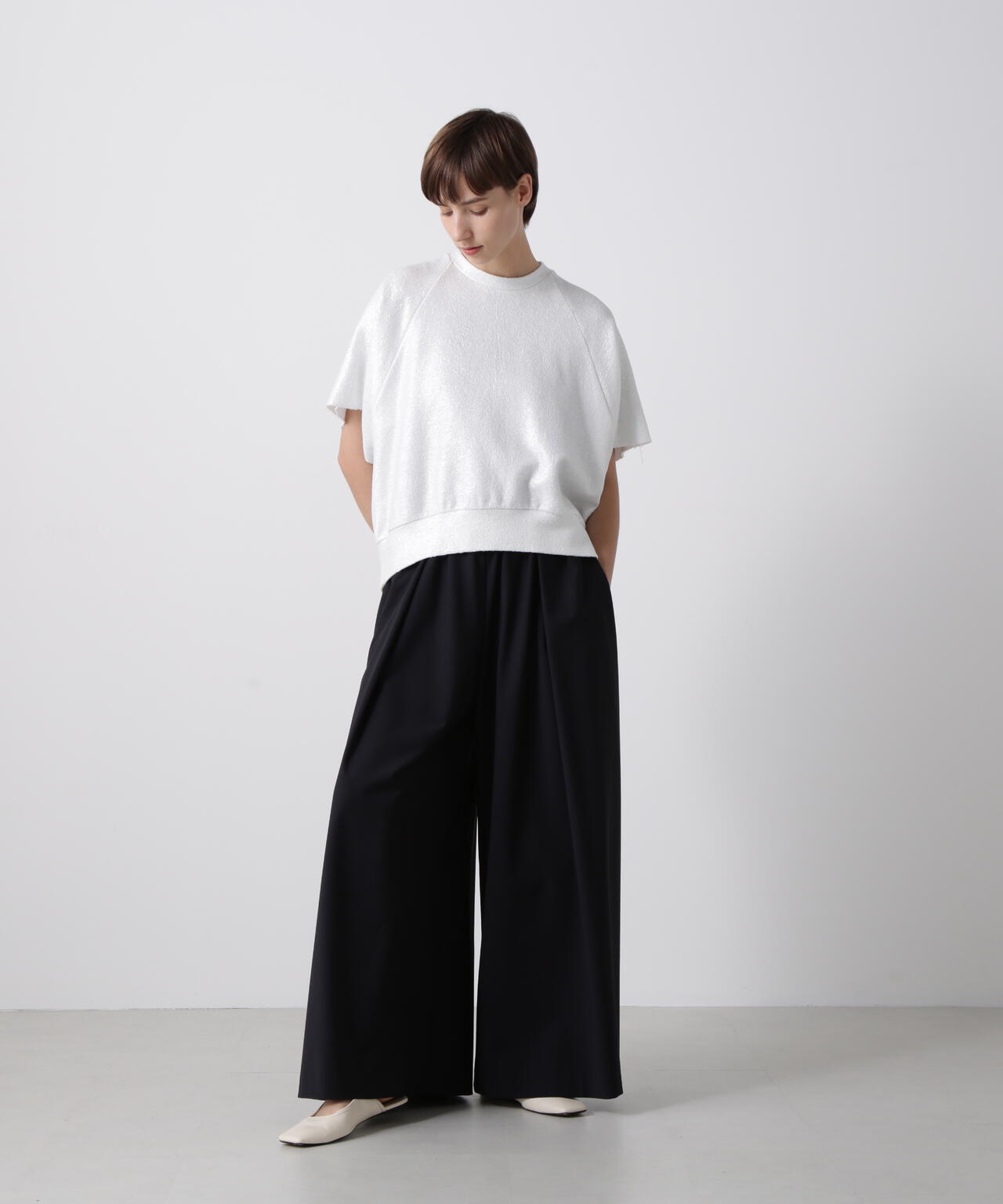 【限定カラー/ブラウン】ＴＷギャザーパンツ