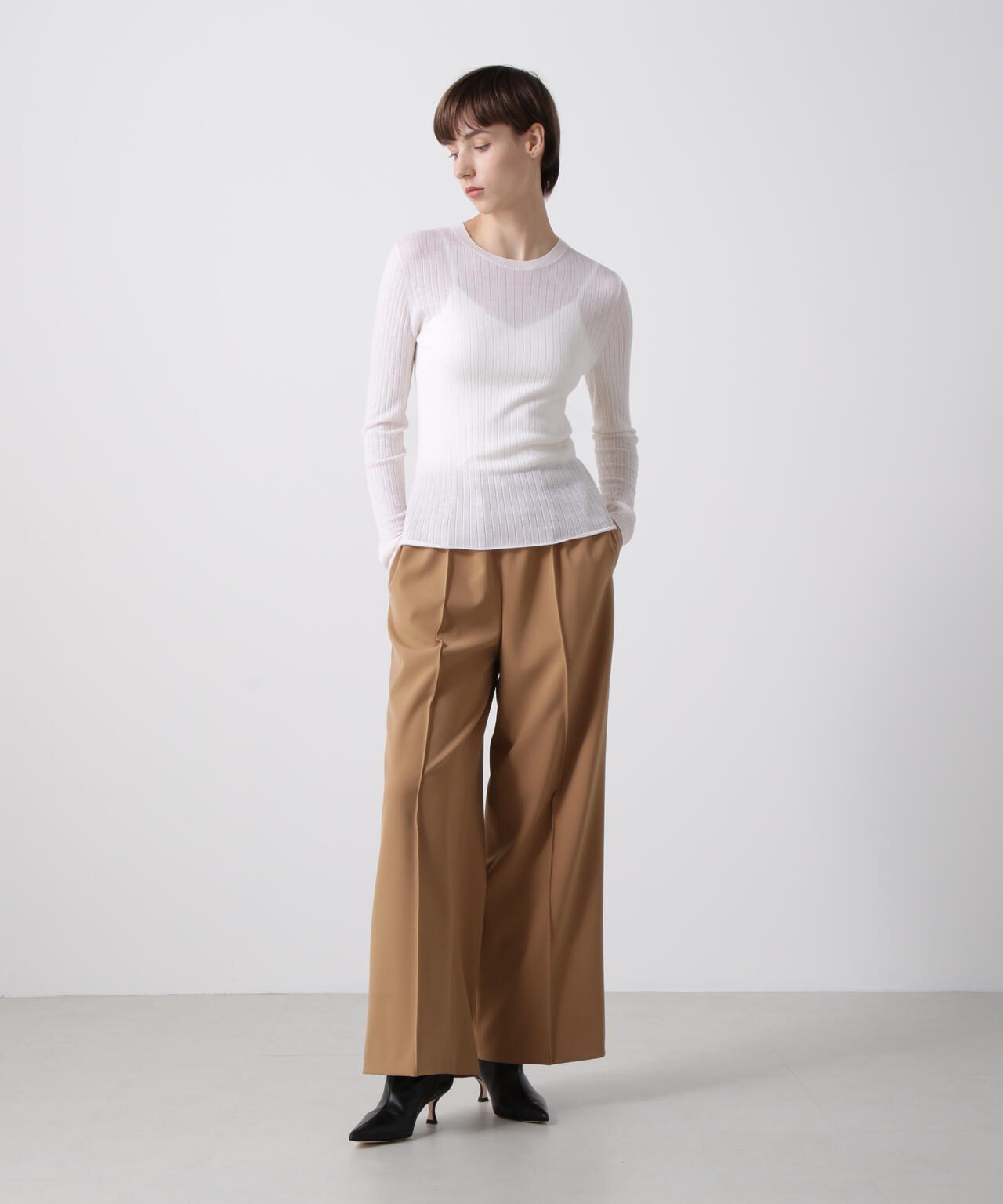 ダブルクロスドロストパンツ