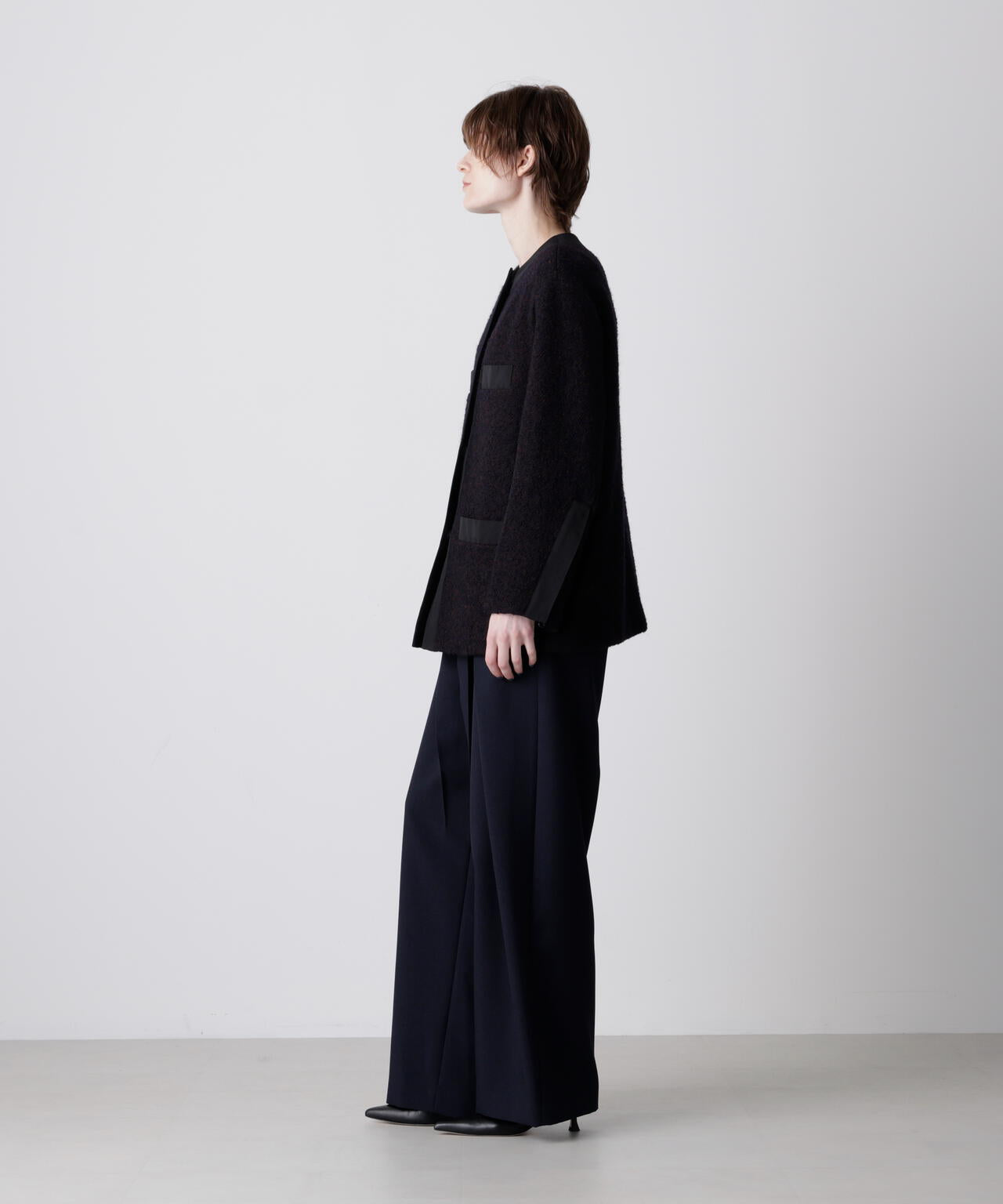 ループヘリンボーンツイードジャケット