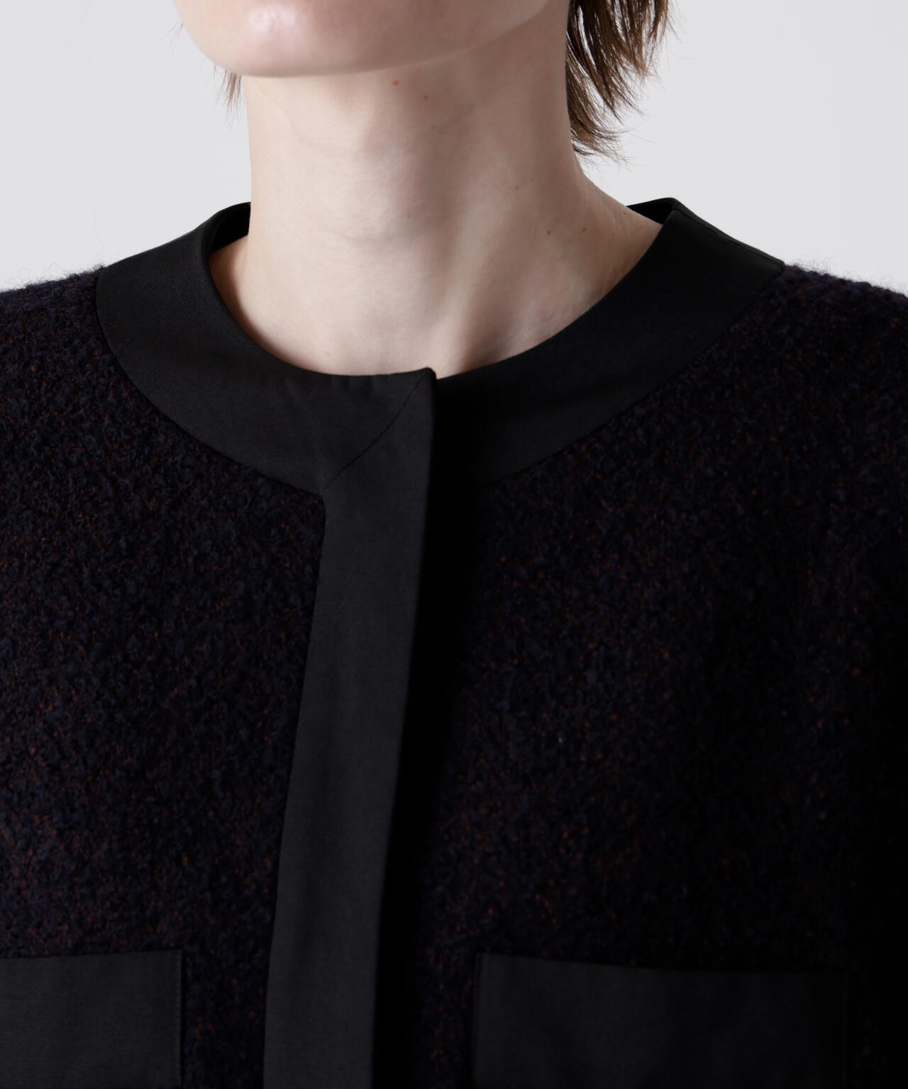 ループヘリンボーンツイードジャケット