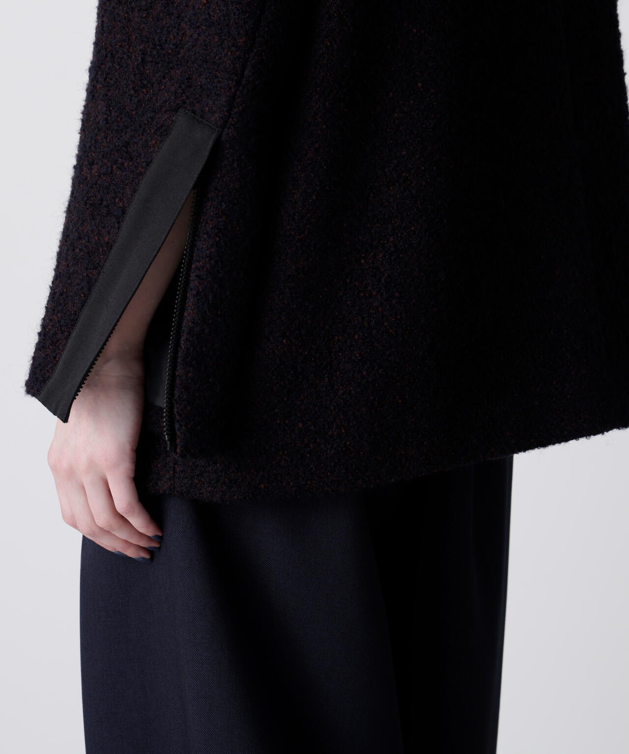 ループヘリンボーンツイードジャケット