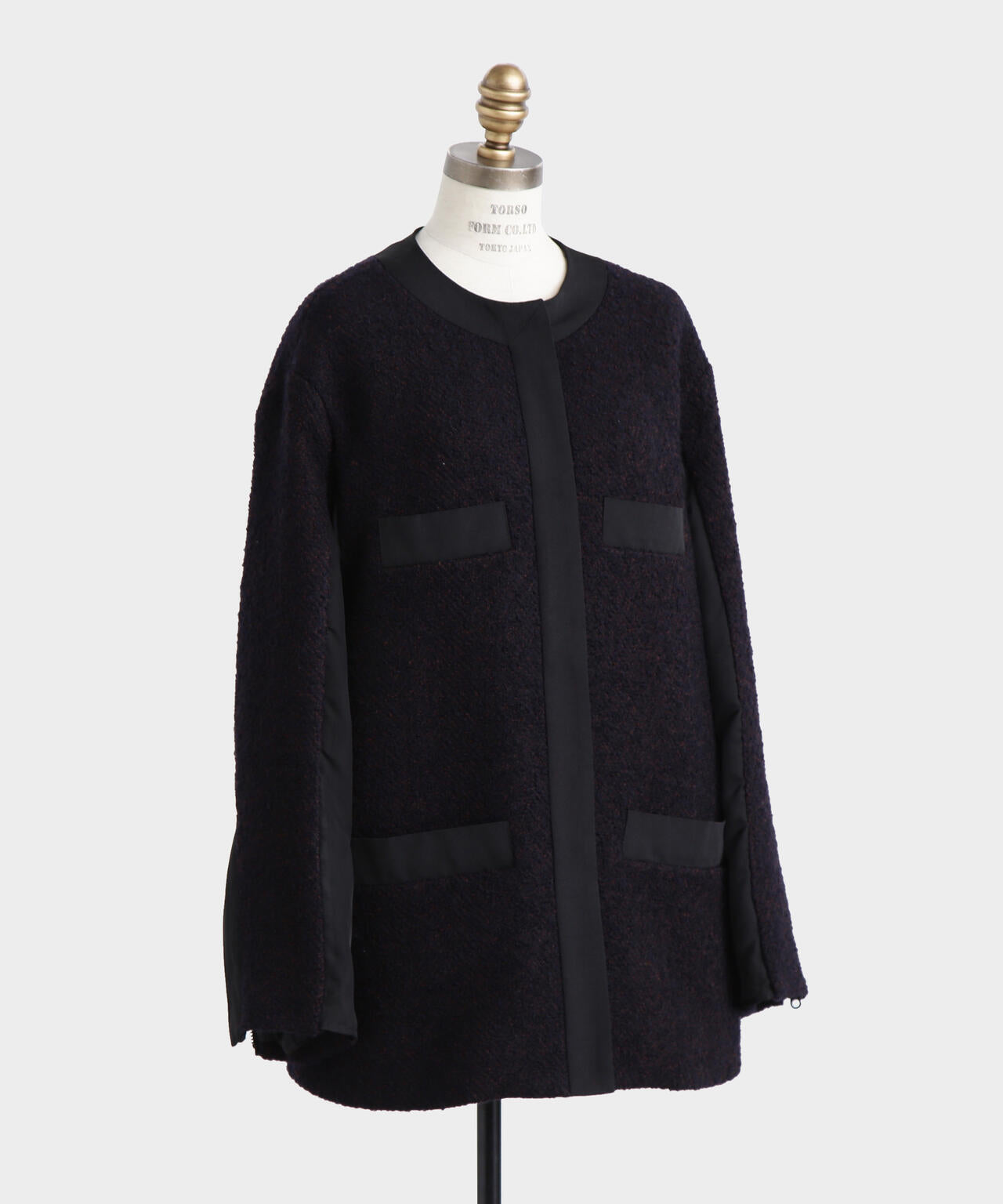 ループヘリンボーンツイードジャケット