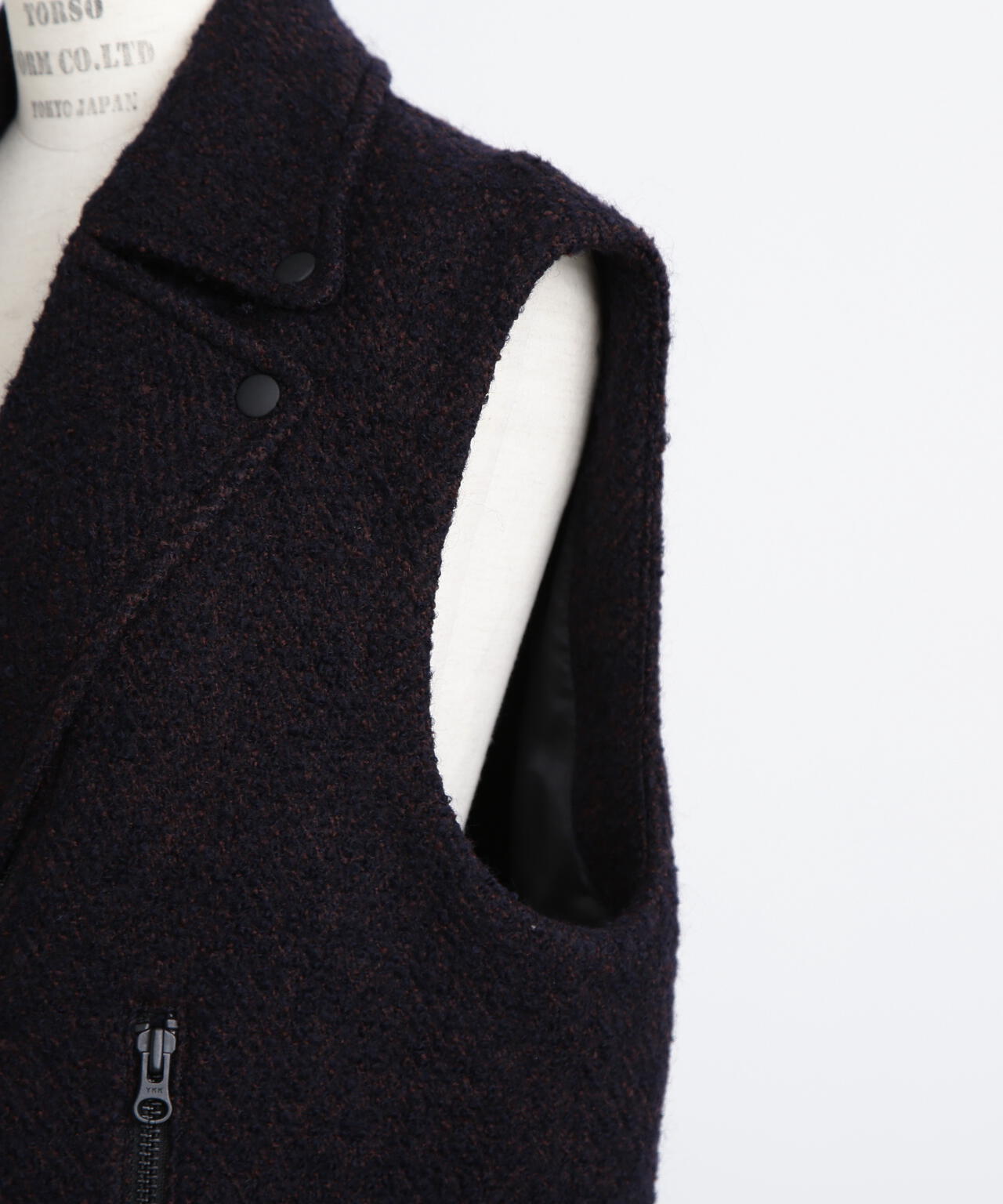 ループヘリンボーンツイードジレ