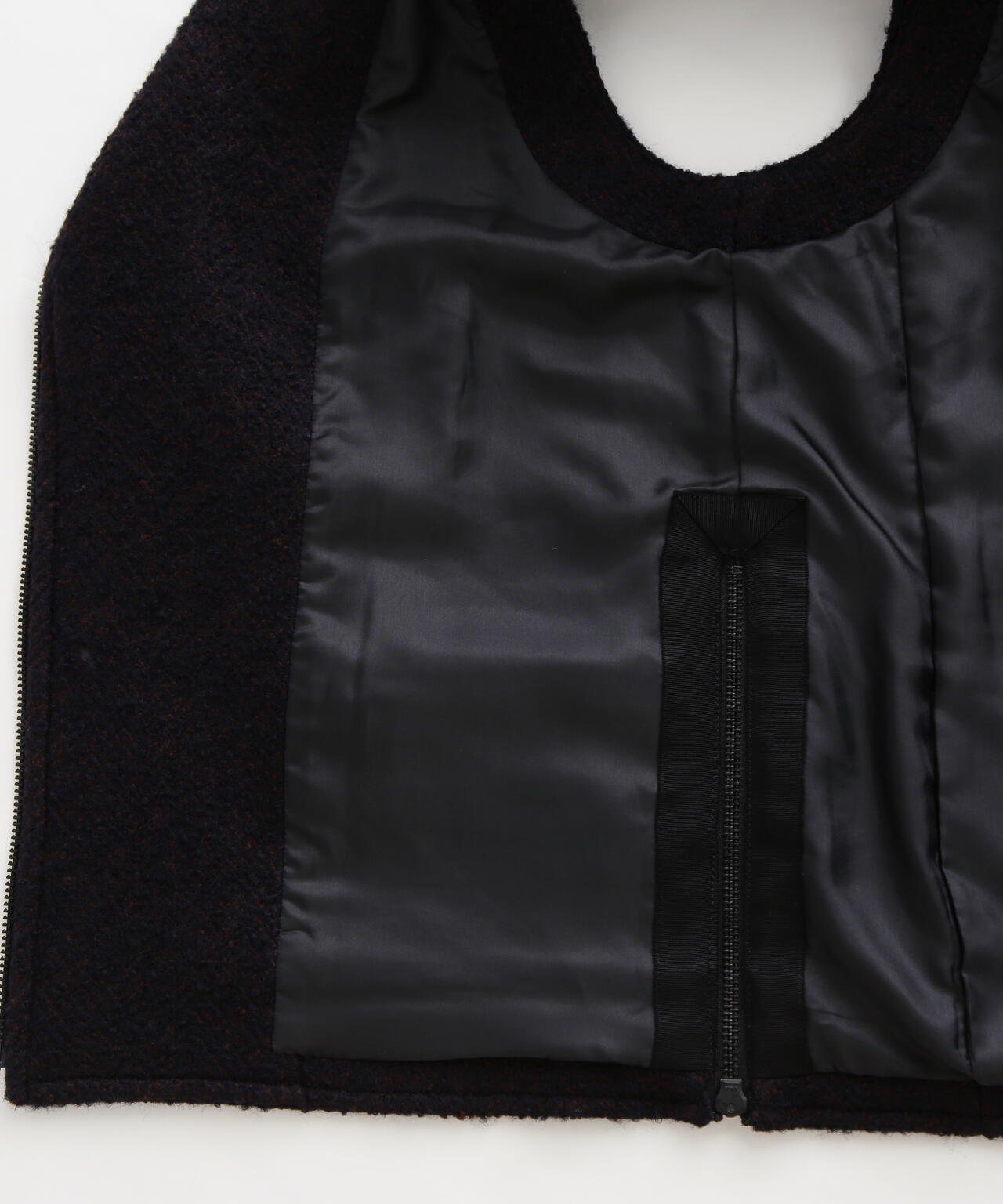 ループヘリンボーンツイードジレ