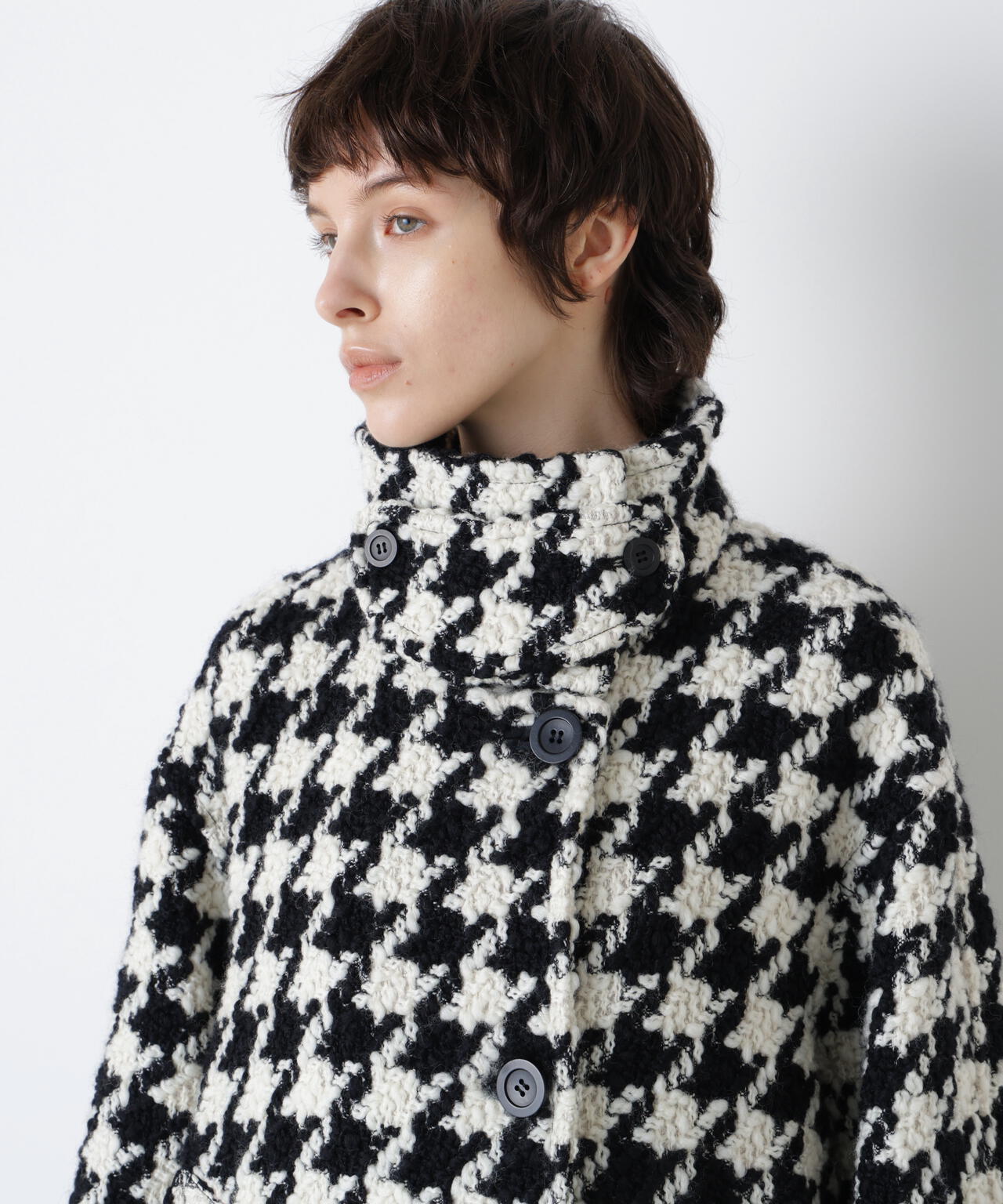 ビッグハウンドトゥースコート