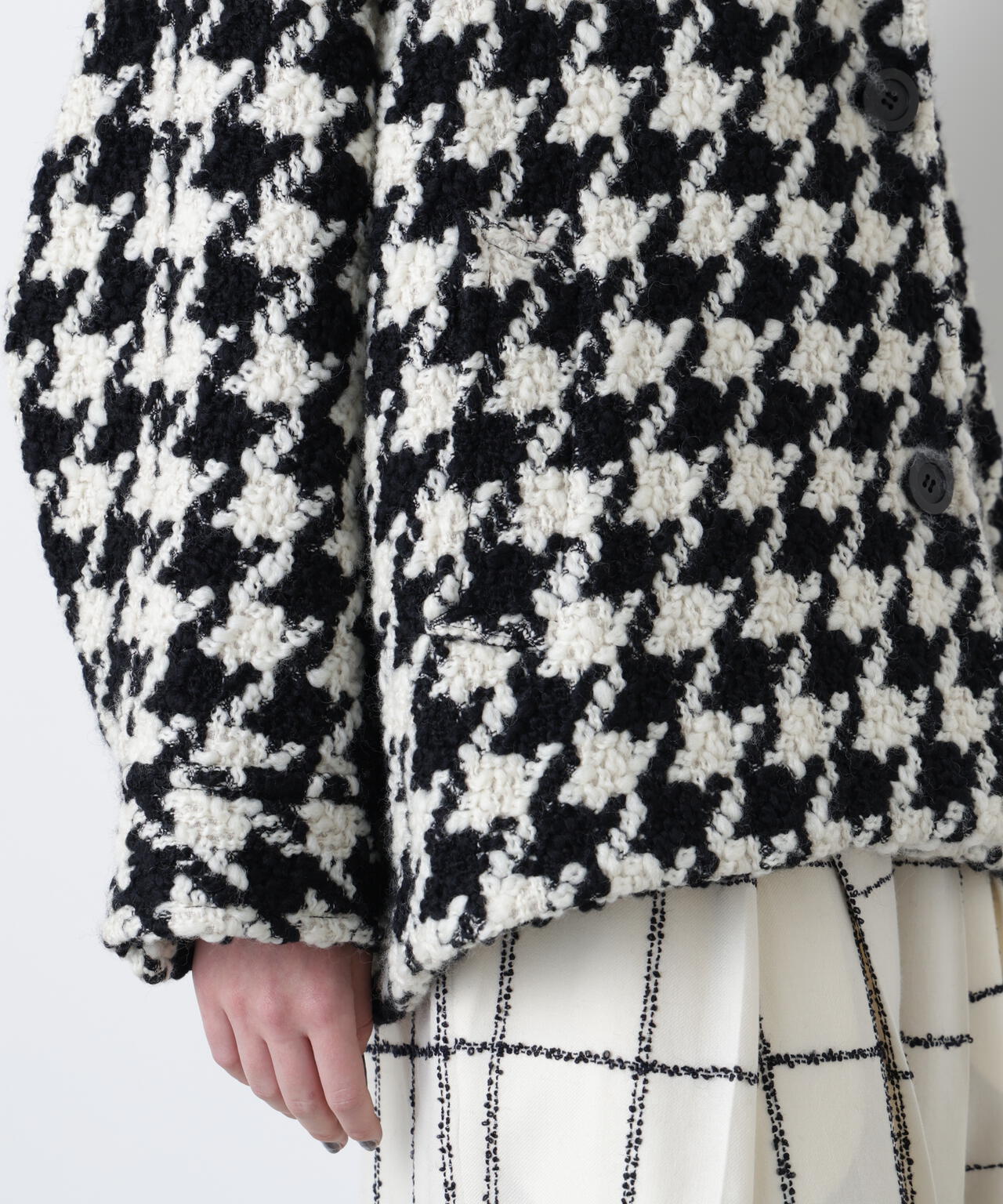 ビッグハウンドトゥースコート