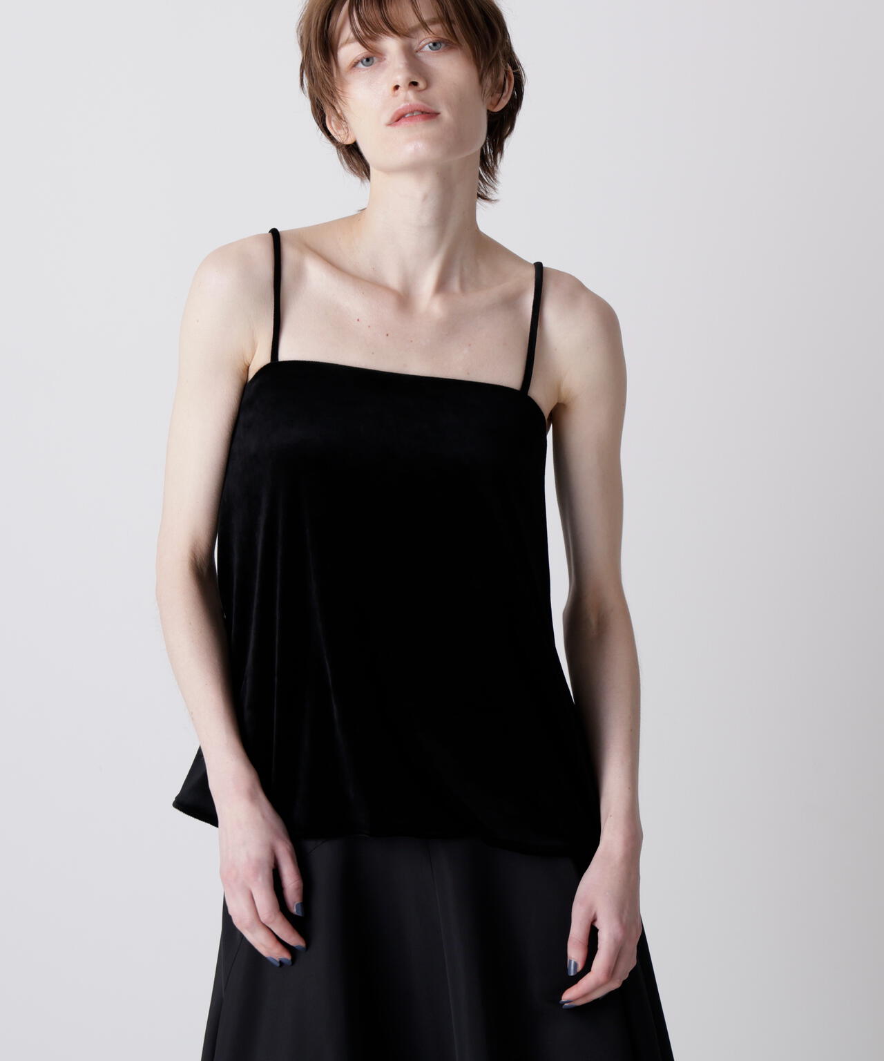 【GISELe 12月号掲載商品】カップ付きベロアキャミソール