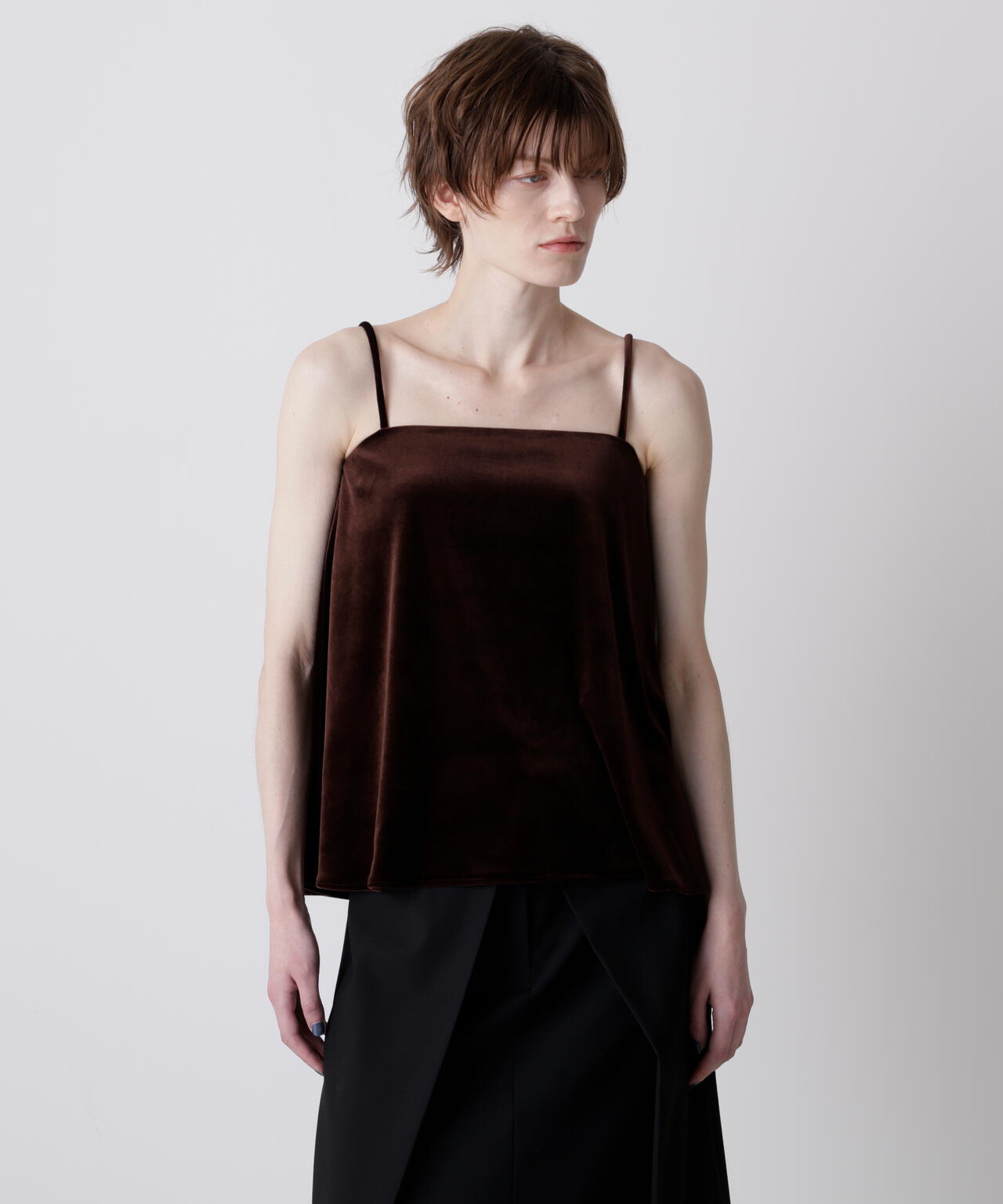 【GISELe 12月号掲載商品】カップ付きベロアキャミソール