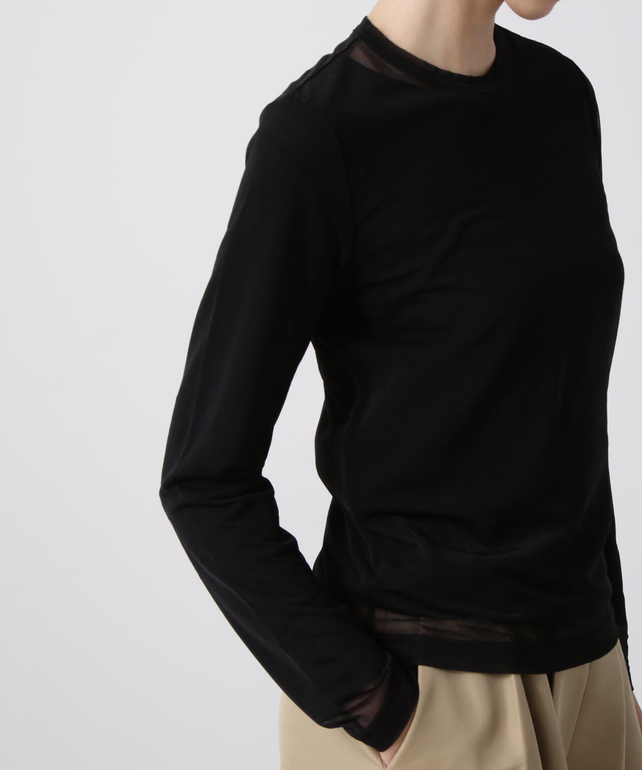 シアーレイヤードＴシャツ