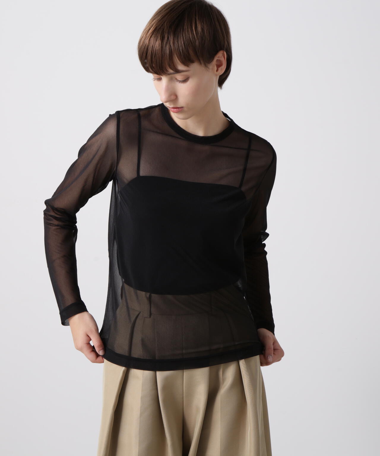 シアーレイヤードＴシャツ