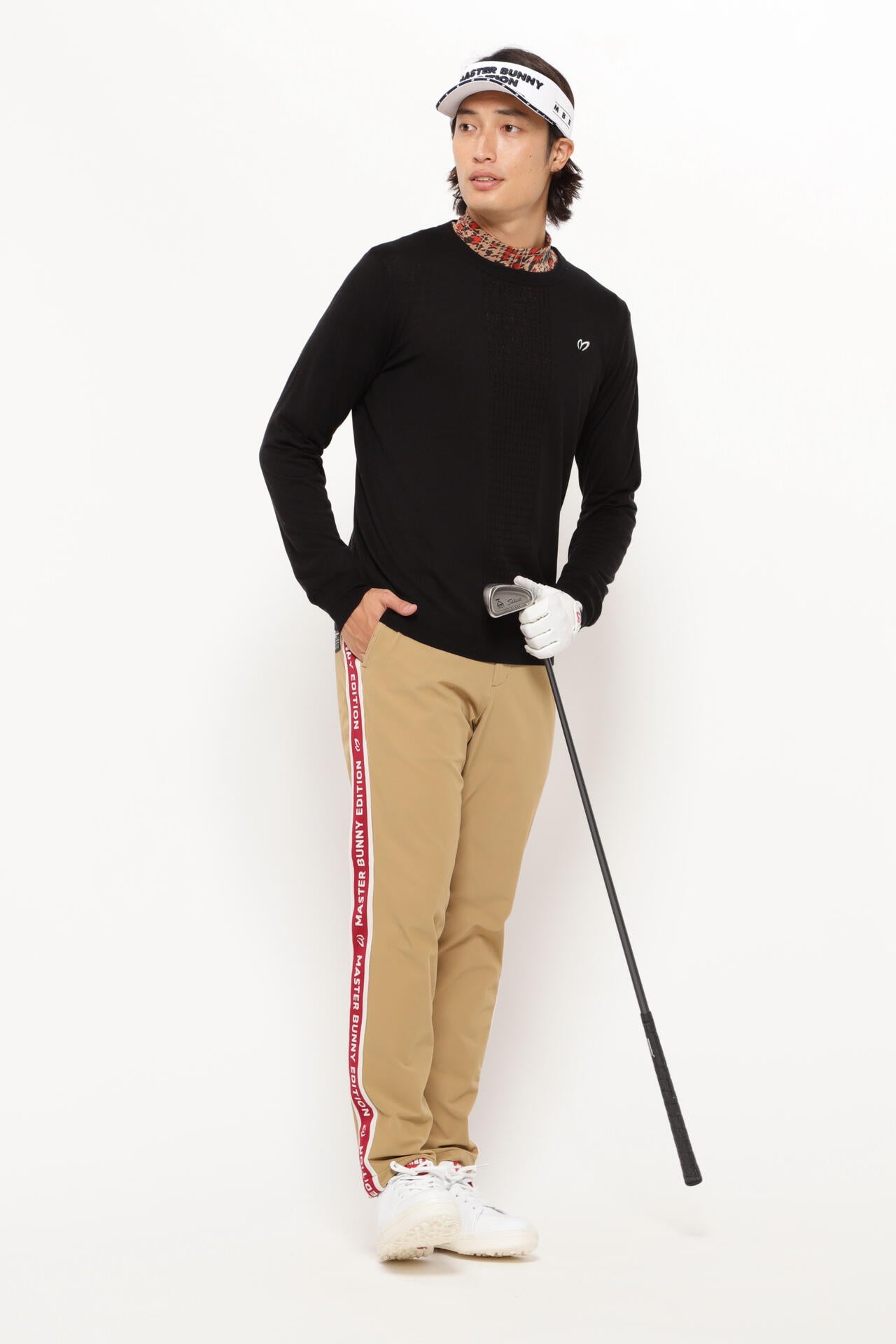 天竺＋ケーブル クルーネックニット プルオーバー | MASTER BUNNY