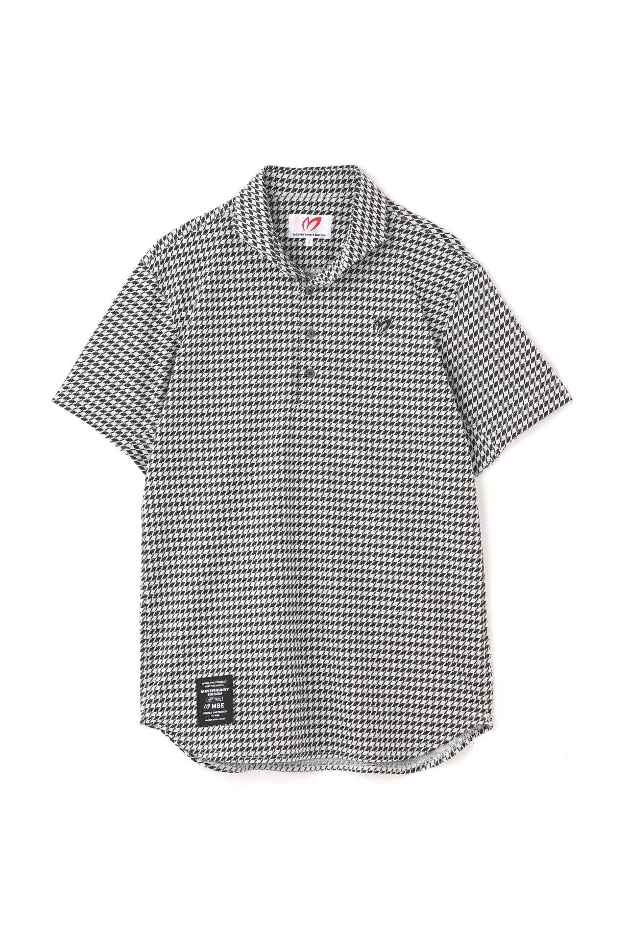 新品 MASTER BUNNY ポロシャツ 千鳥柄 ゴルフウェア 洗える 新品 MASTER BUNNY ポロシャツ 千鳥柄 ゴルフウェア 洗える 4WAY
