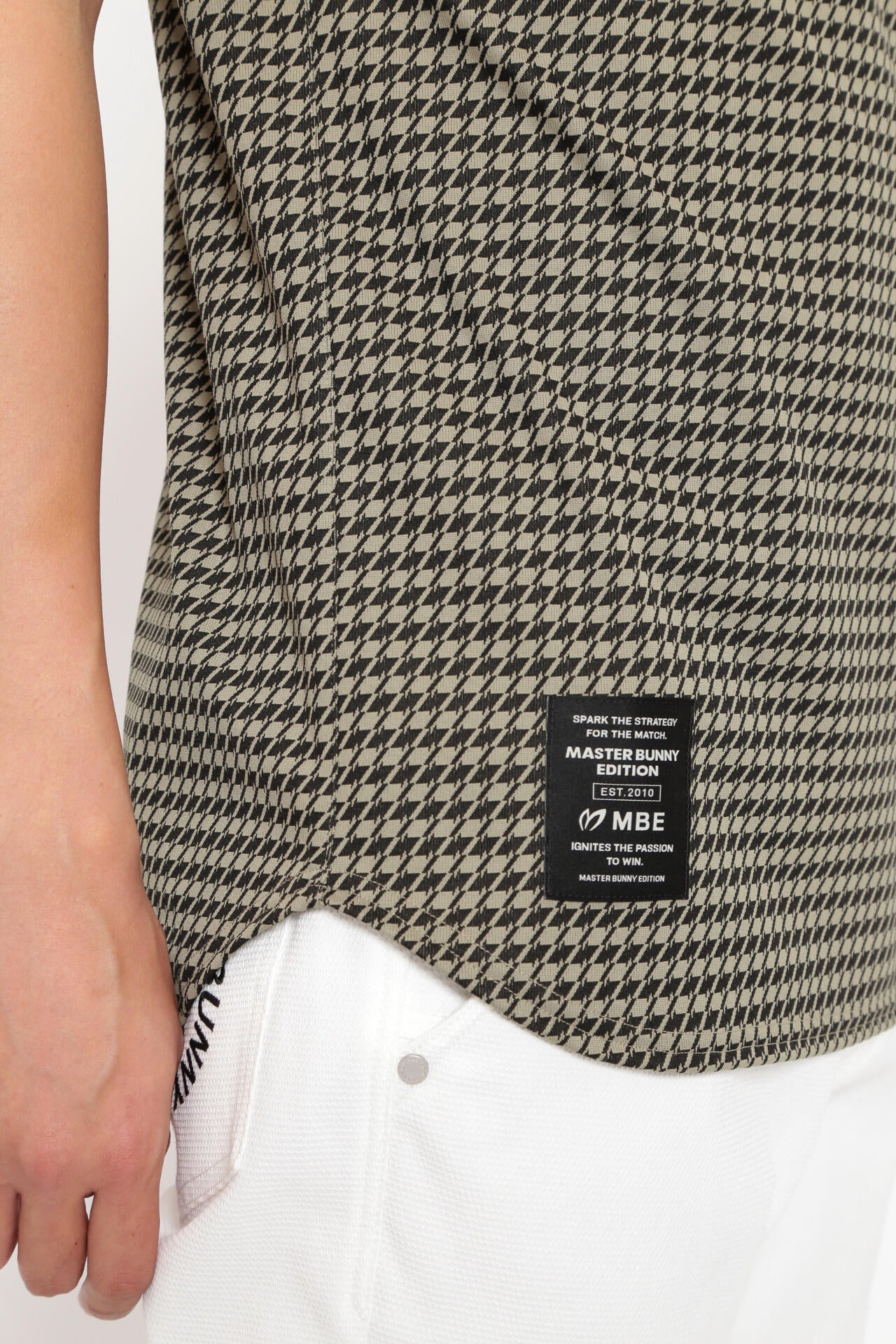 エコペット 千鳥モチーフジャガード 半袖ポロシャツ | MASTER BUNNY