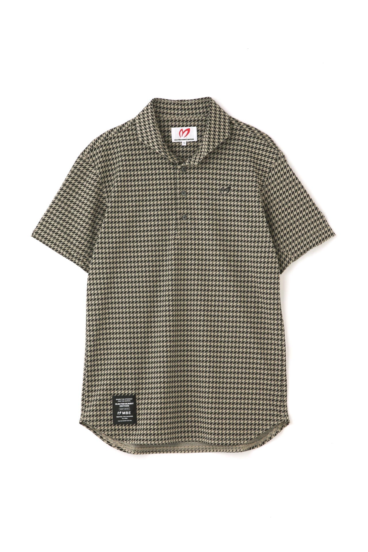 エコペット 千鳥モチーフジャガード 半袖ポロシャツ | MASTER BUNNY
