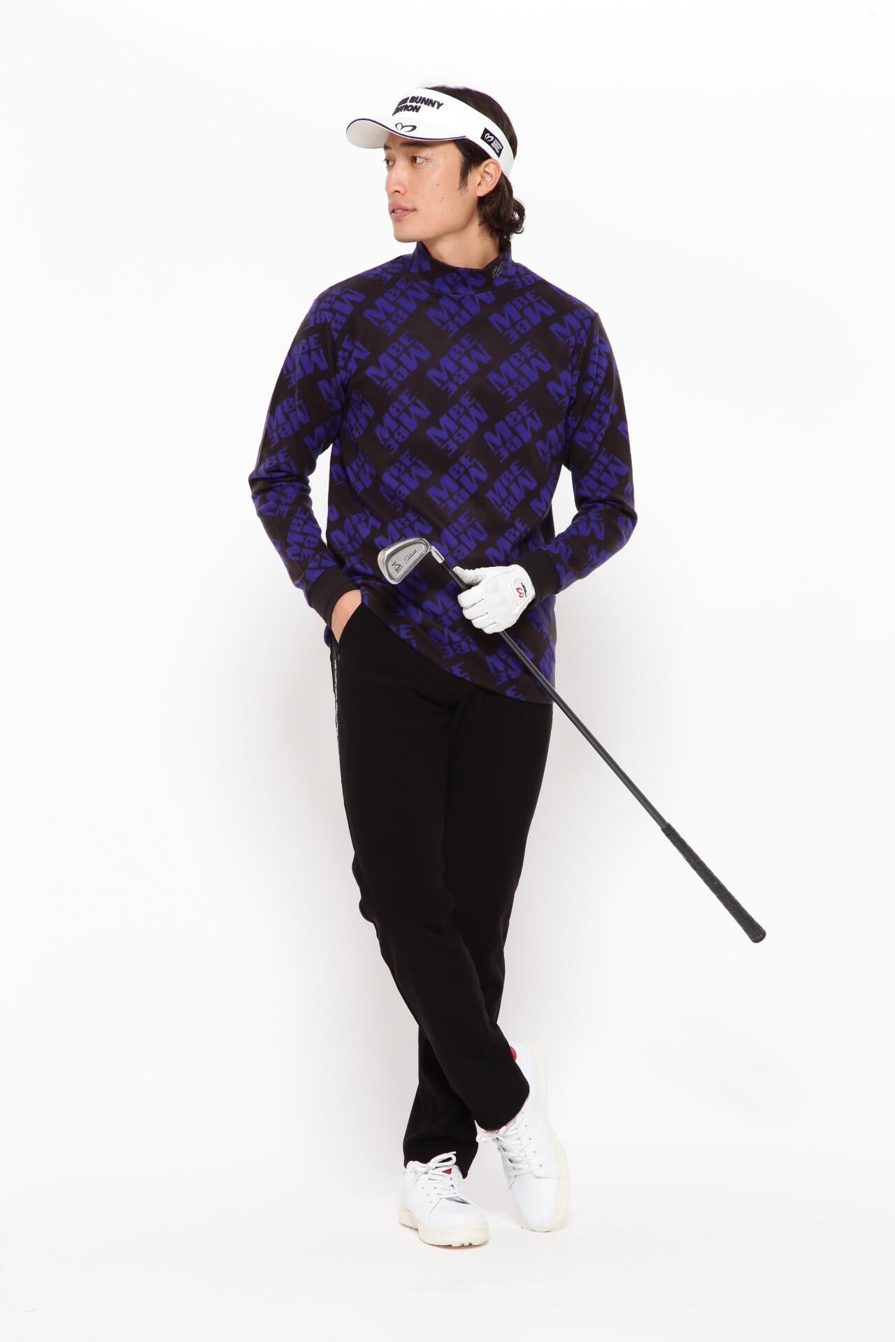 MBE柄ジャガード モックネックカットソー ＜MBE柄＞ | MASTER BUNNY