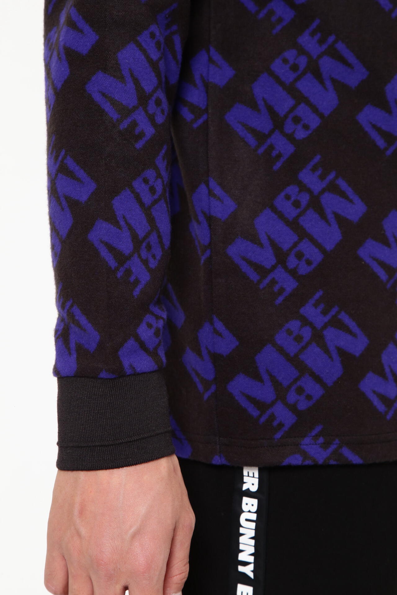 MBE柄ジャガード モックネックカットソー ＜MBE柄＞ | MASTER BUNNY