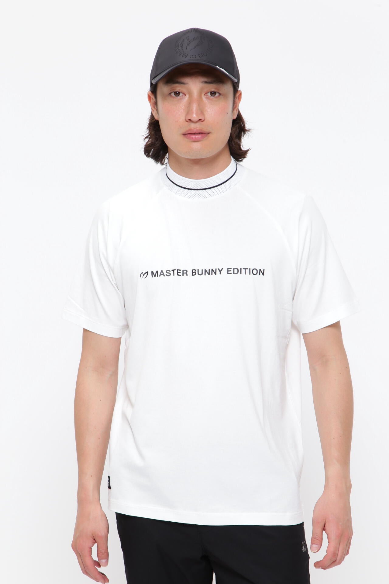 マスターバニーエディション ベア天竺半袖モックシャツ M 定価16500円 AIR DRY ヴィスコースベア天竺 半袖モックネックカットソー | MASTER