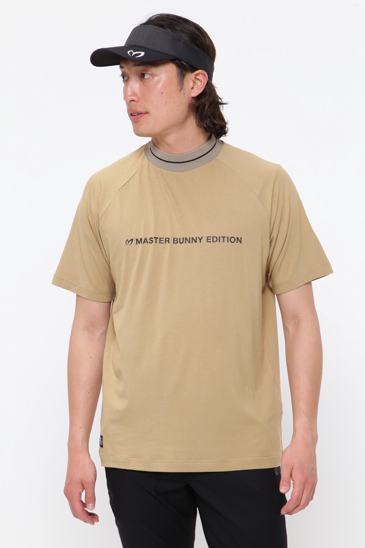 AIR DRY ヴィスコースベア天竺 半袖モックネックカットソー | MASTER