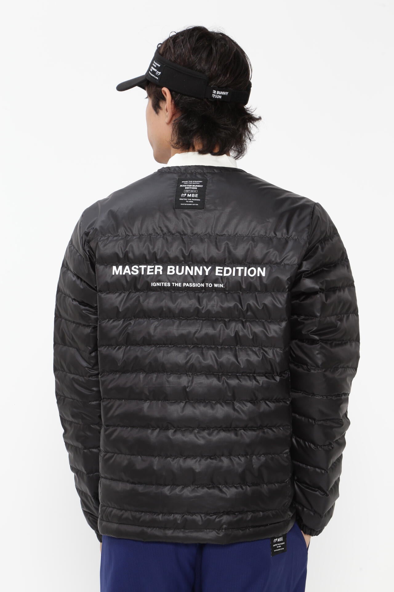 値下げ中！MASTER BUNNY EDITION ダウンジャケットフード付 ポリエステルリップストップ撥水ノーカラーダウンジャケット | MASTER