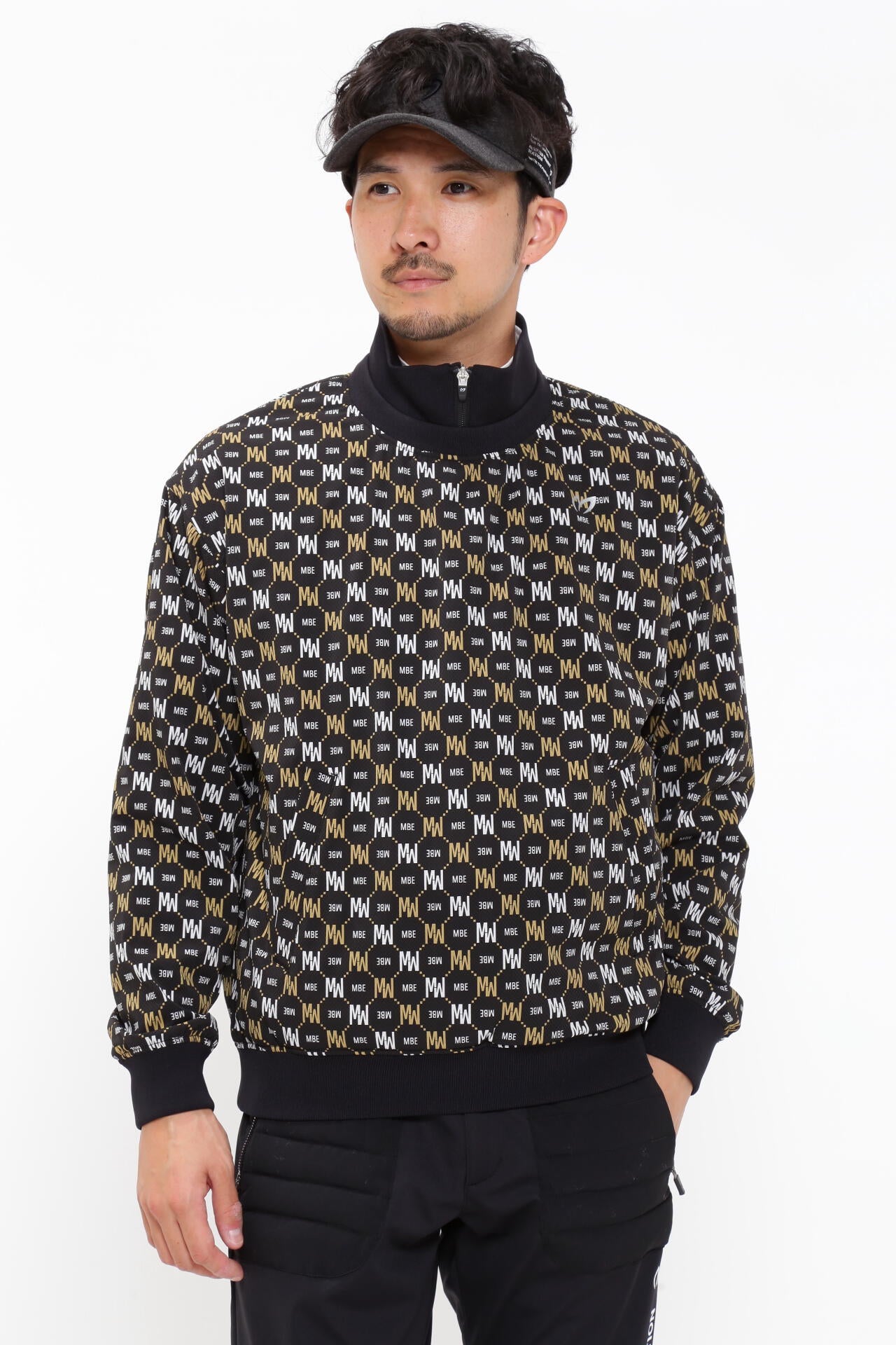 J7224新品 マスターバニーエディション モノグラム柄ストレッチツインスニード ポリエステルドビーストレッチコーティング ツインスニードジャック