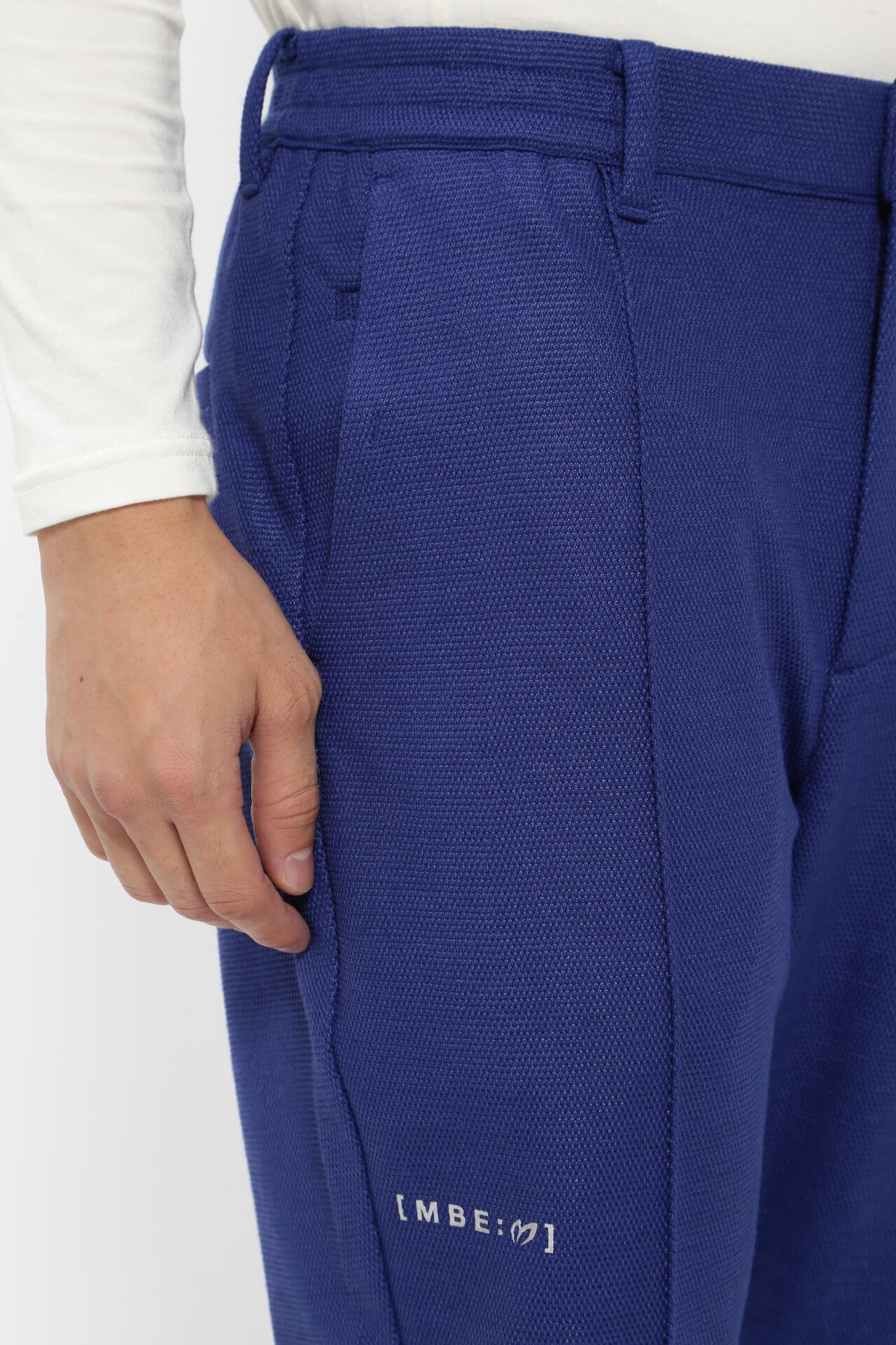 新品 マスターバニー ミルコトーンリンクス 鹿の子ジョガーパンツ(7)3L/青 ミコルトーンリサイクルリンクス16G度詰鹿の子カレンダー加工 ジョガー