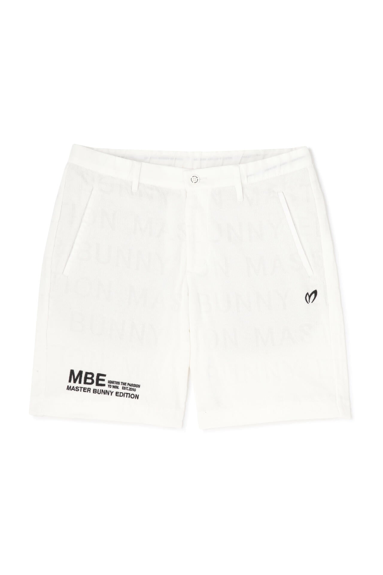 新品　MASTER BUNNY EDITION パイルロゴハーフパンツ　メンズ5 ロゴパイルジャガード ショートパンツ | MASTER BUNNY EDITION