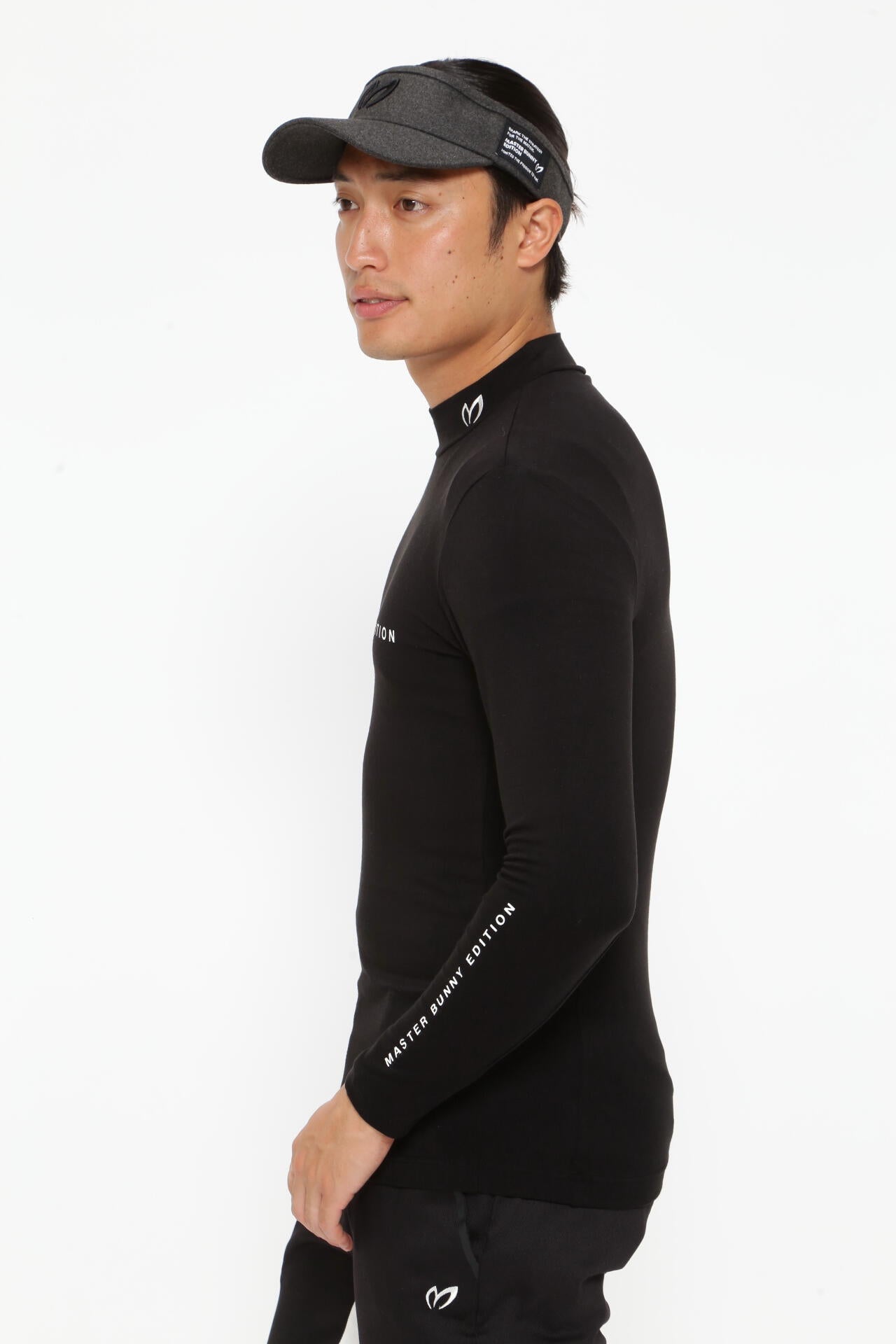 デュアルウォームベア天竺 モックネックカットソープルオーバー