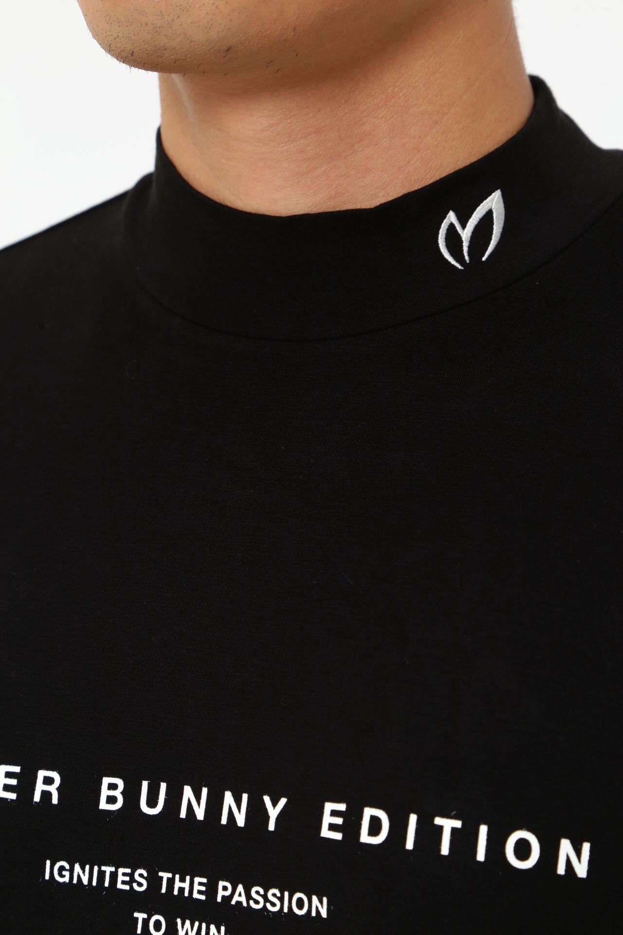 デュアルウォームベア天竺 モックネックカットソープルオーバー