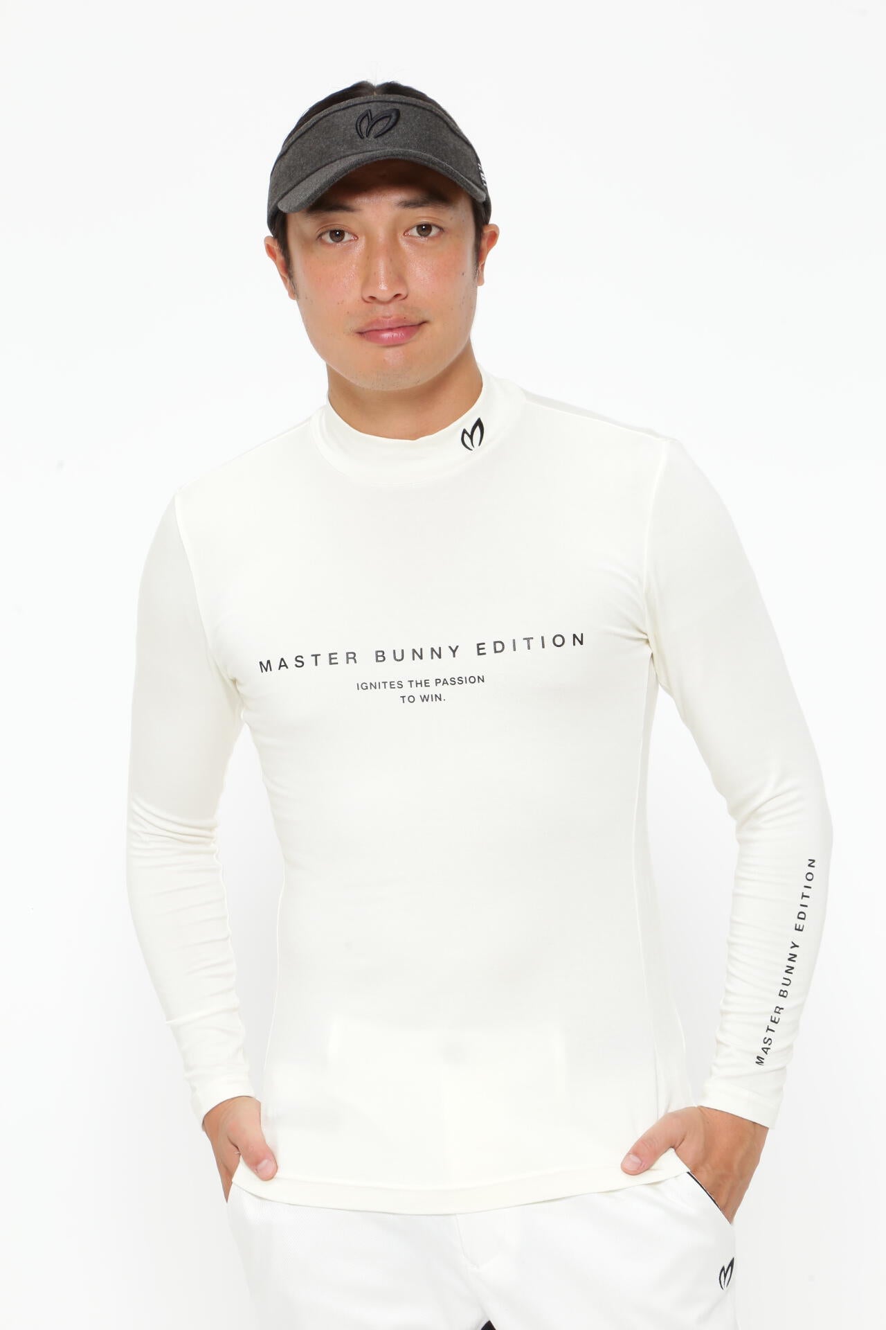 デュアルウォームベア天竺 モックネックカットソープルオーバー