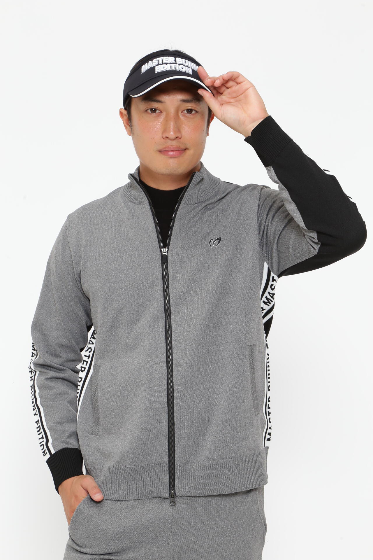 天竺度詰め Wジャガード ニットブルゾン | MASTER BUNNY EDITION