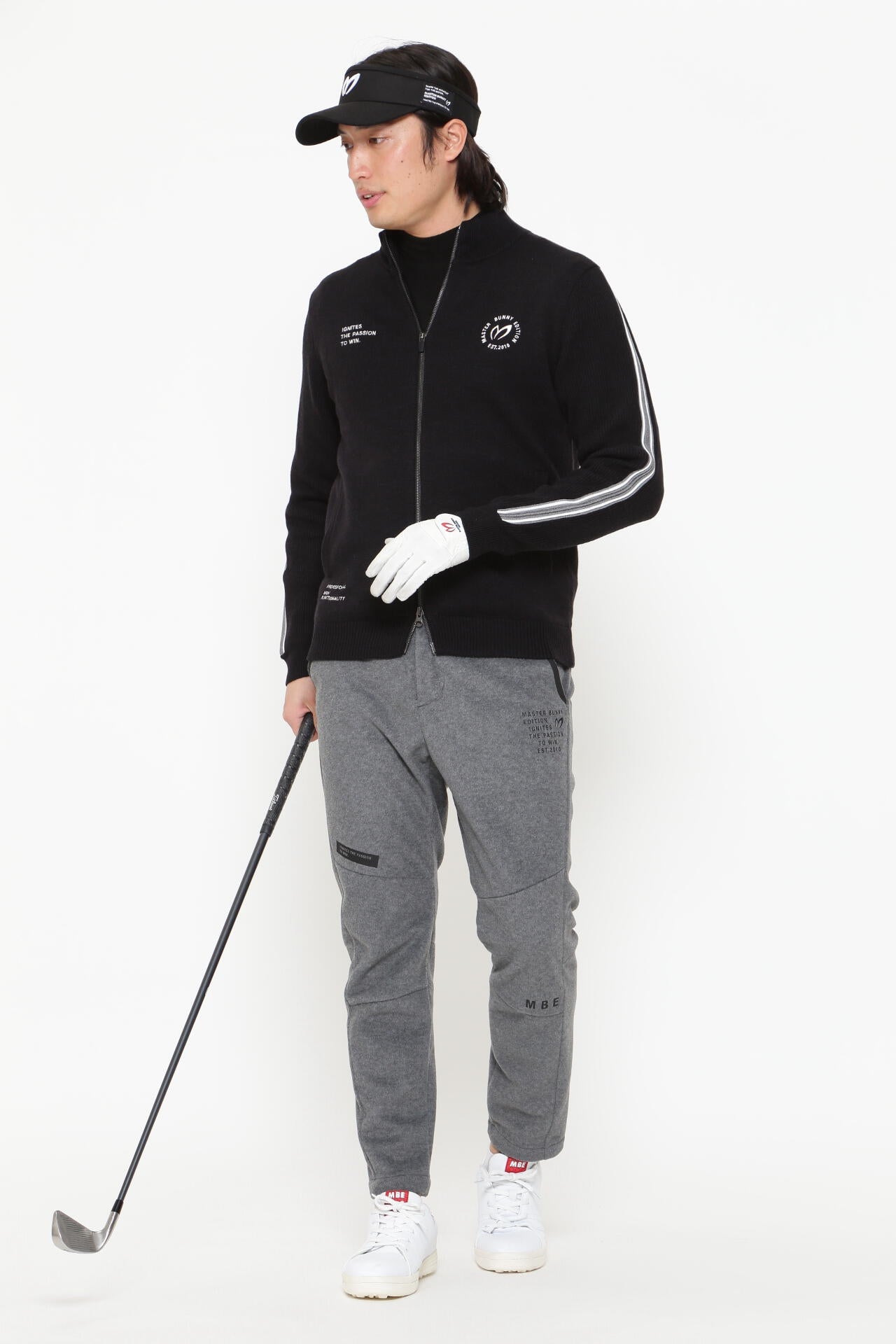 身頃裏地付きフルジップアップニットジャケット | MASTER BUNNY