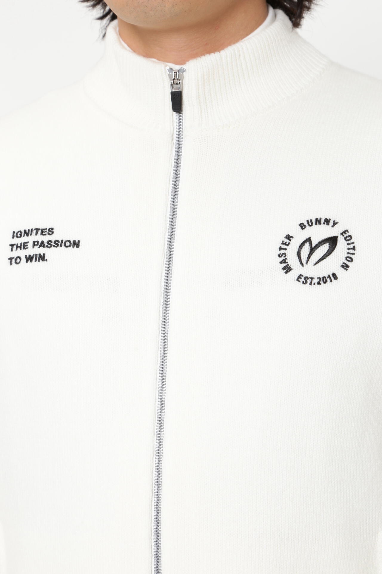 身頃裏地付きフルジップアップニットジャケット | MASTER BUNNY