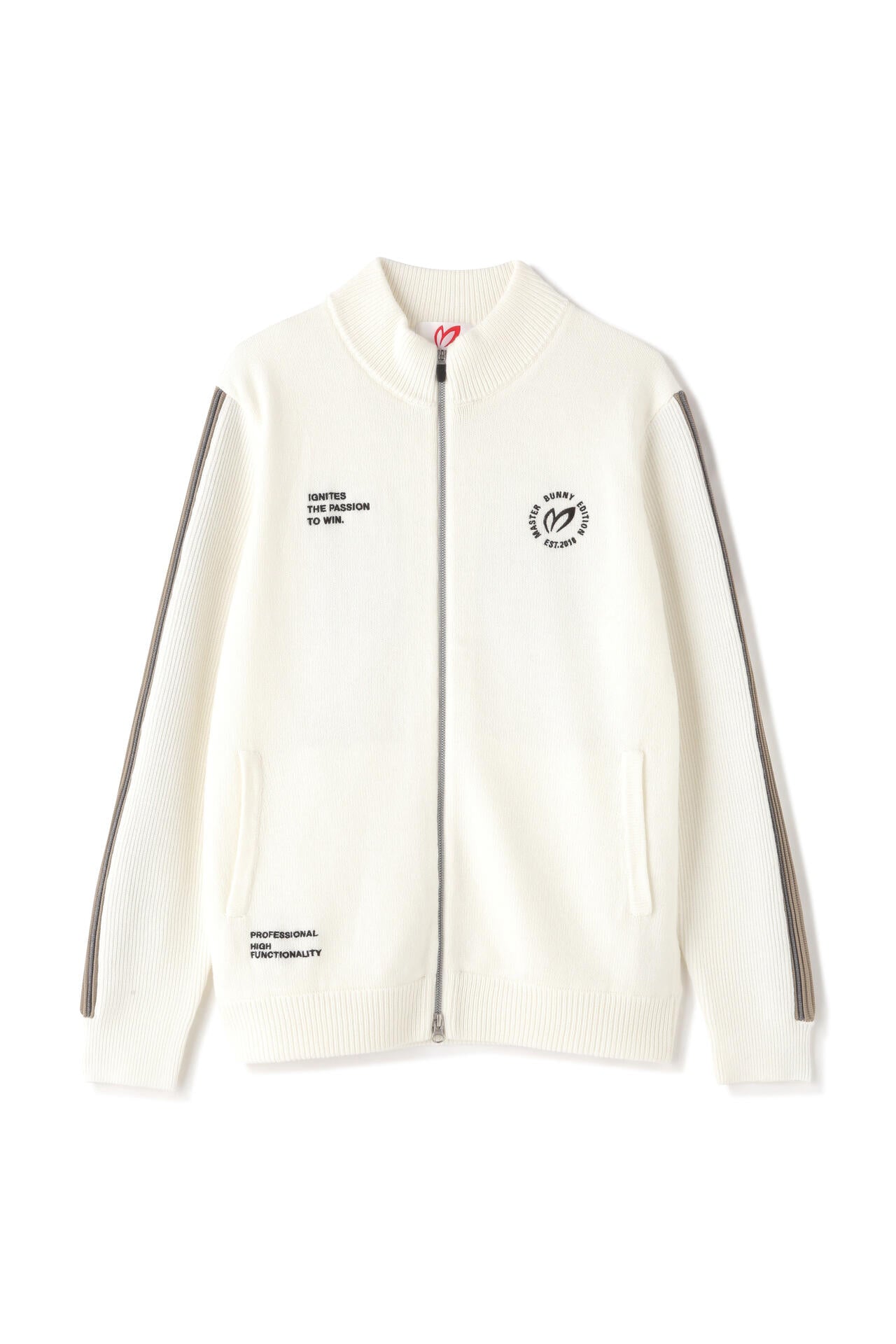 身頃裏地付きフルジップアップニットジャケット | MASTER BUNNY