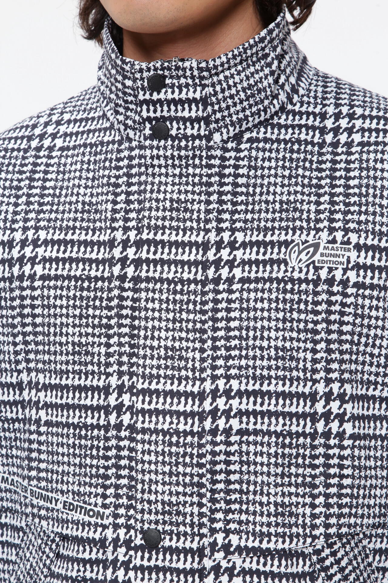 完売！MASTER BUNNY EDITION 2WAYスニード 千鳥格子柄 レインブルゾン ＜千鳥柄＞ (MENS) | MASTER BUNNY EDITION（マスター