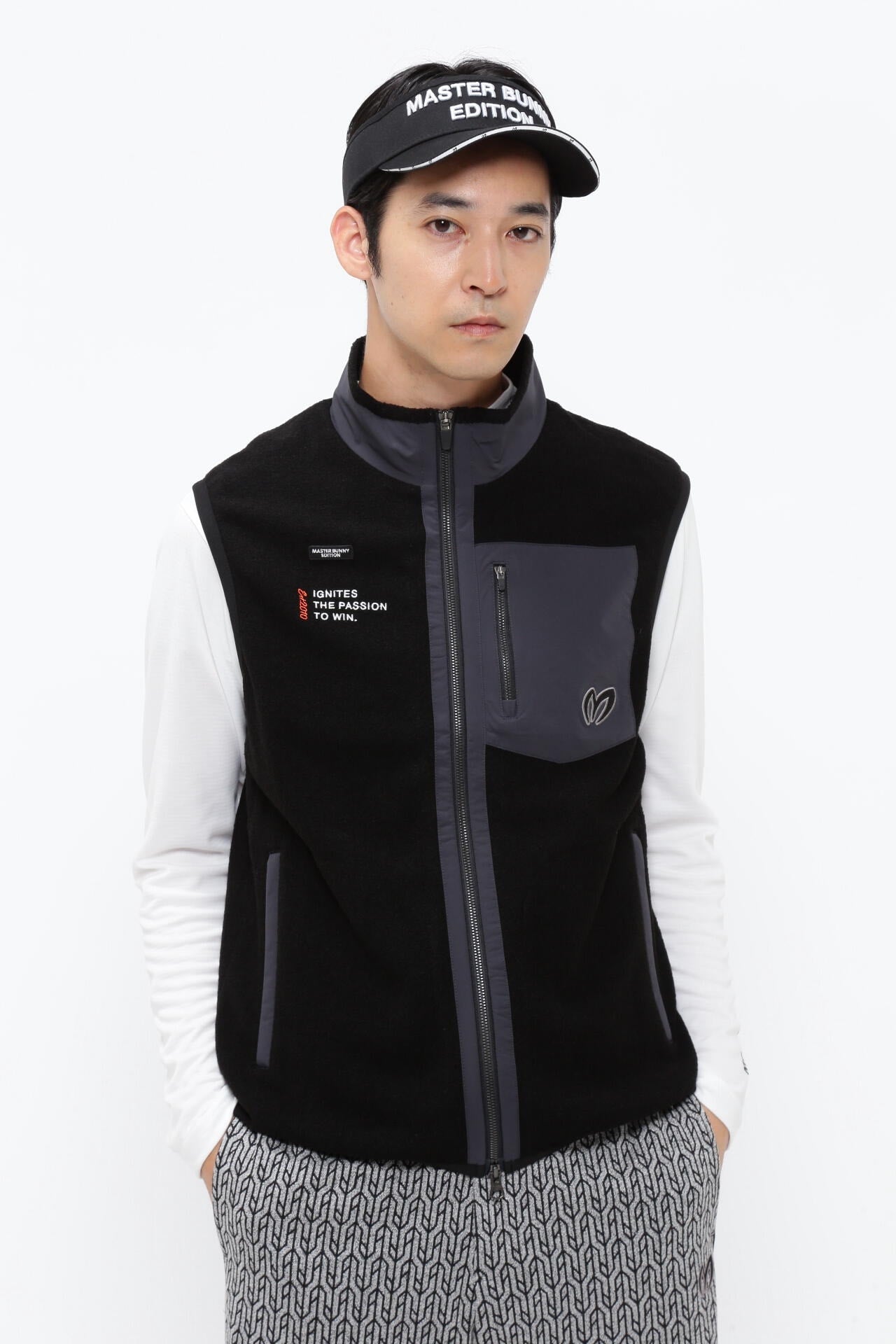 毛混ブークレー フルジップベスト | MASTER BUNNY EDITION（マスター