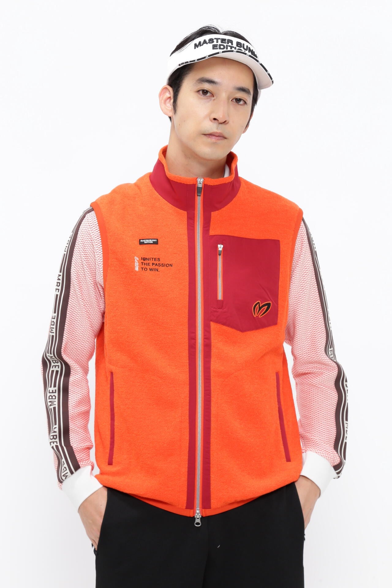 毛混ブークレー フルジップベスト | MASTER BUNNY EDITION（マスター