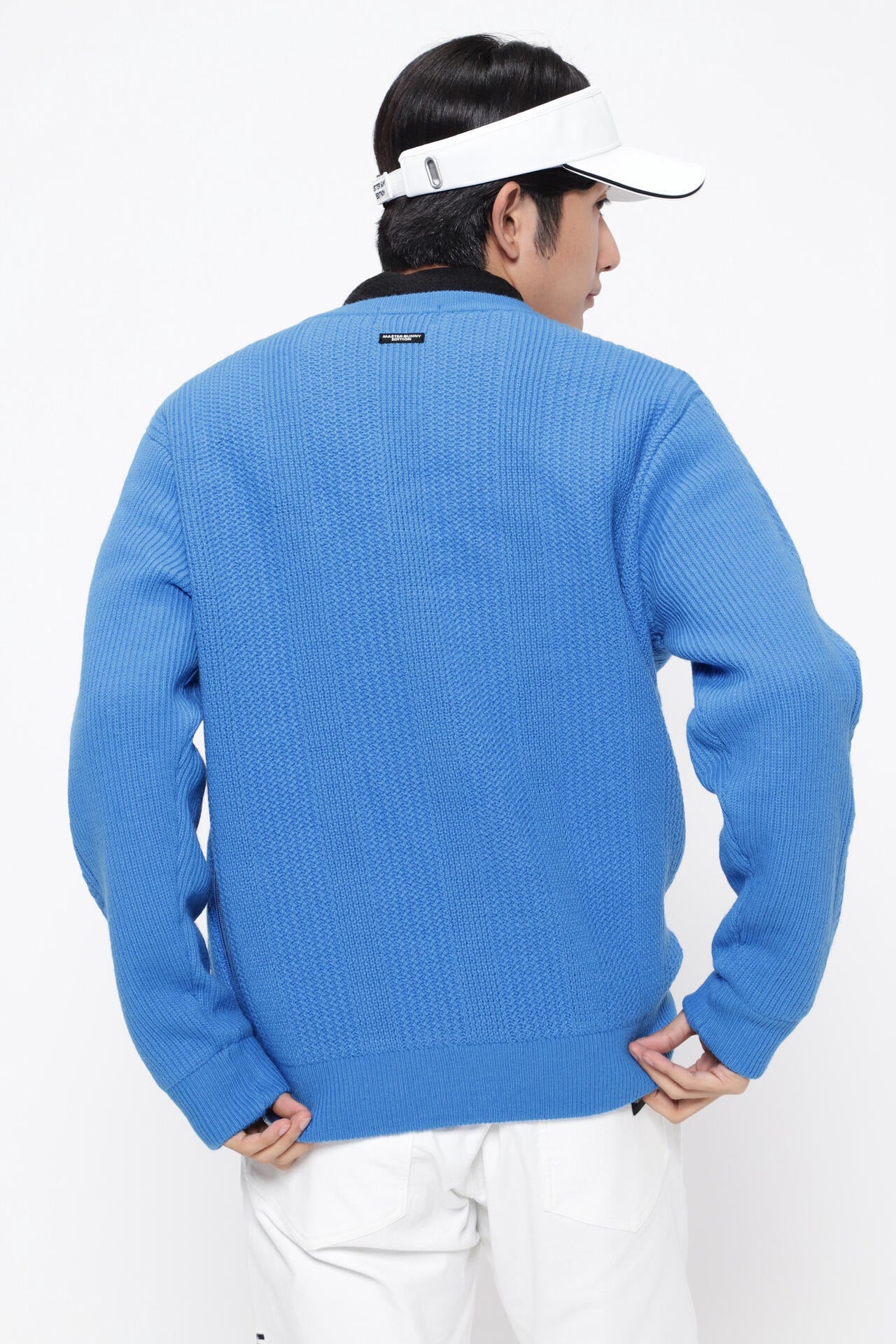 畔柄裏付き クルーネックニットプルオーバー | MASTER BUNNY
