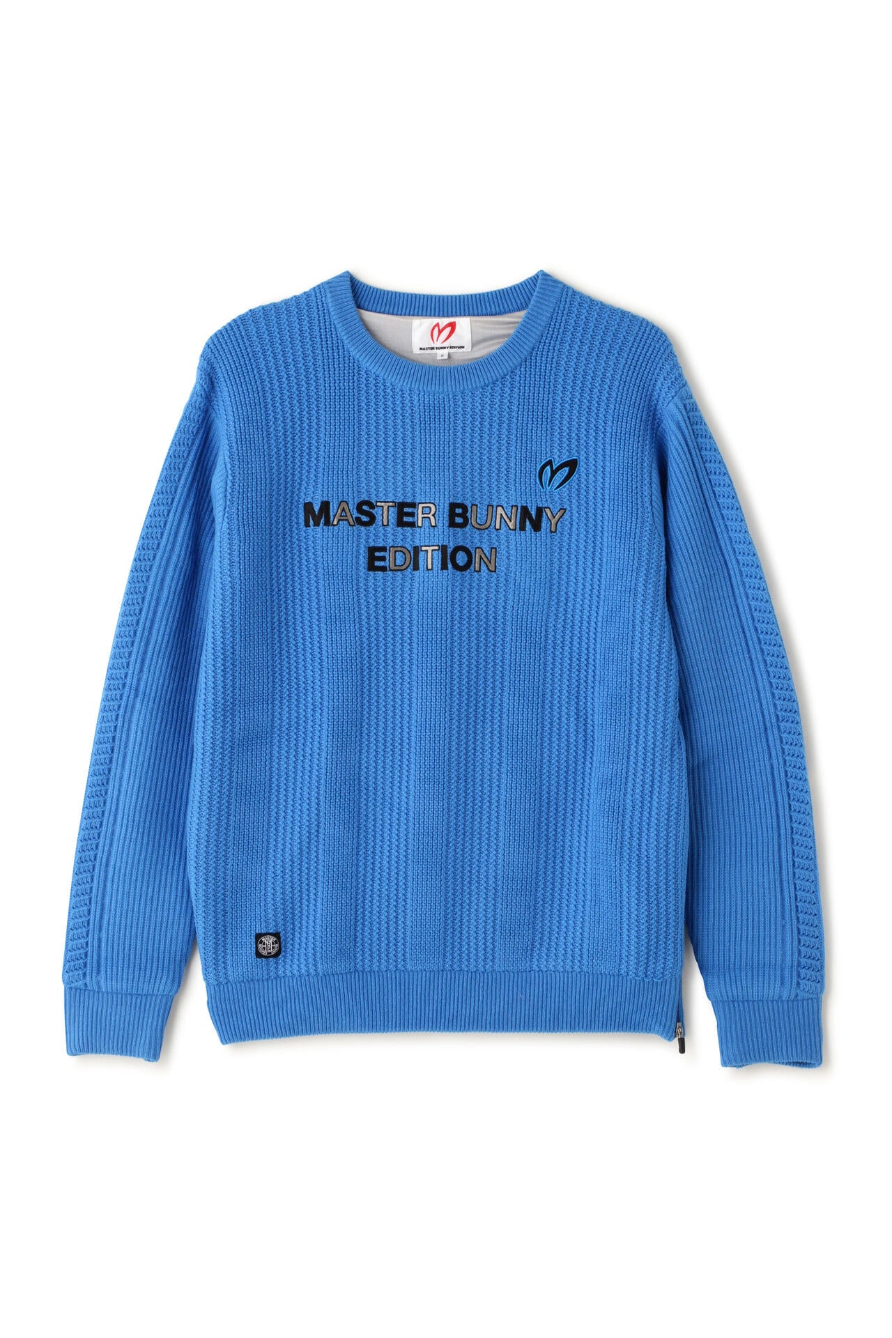 畔柄裏付き クルーネックニットプルオーバー | MASTER BUNNY