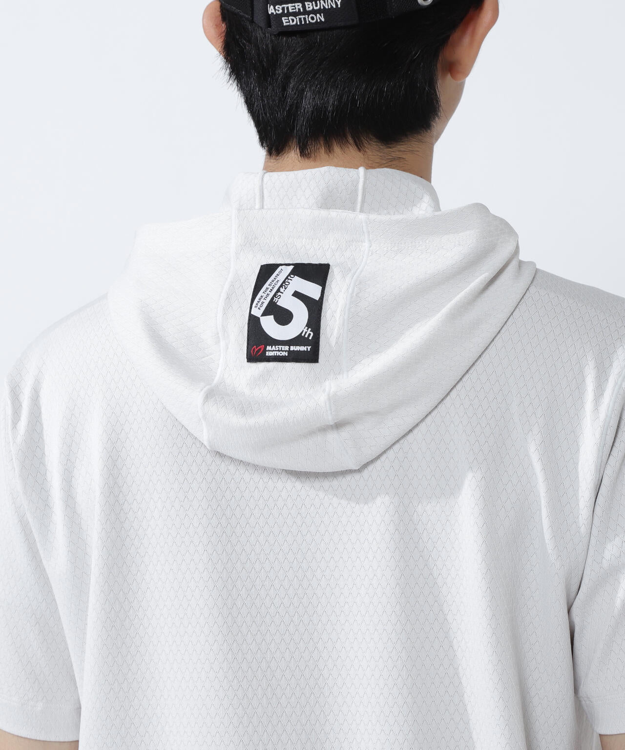 ダイヤベアジャガード半袖フーディ