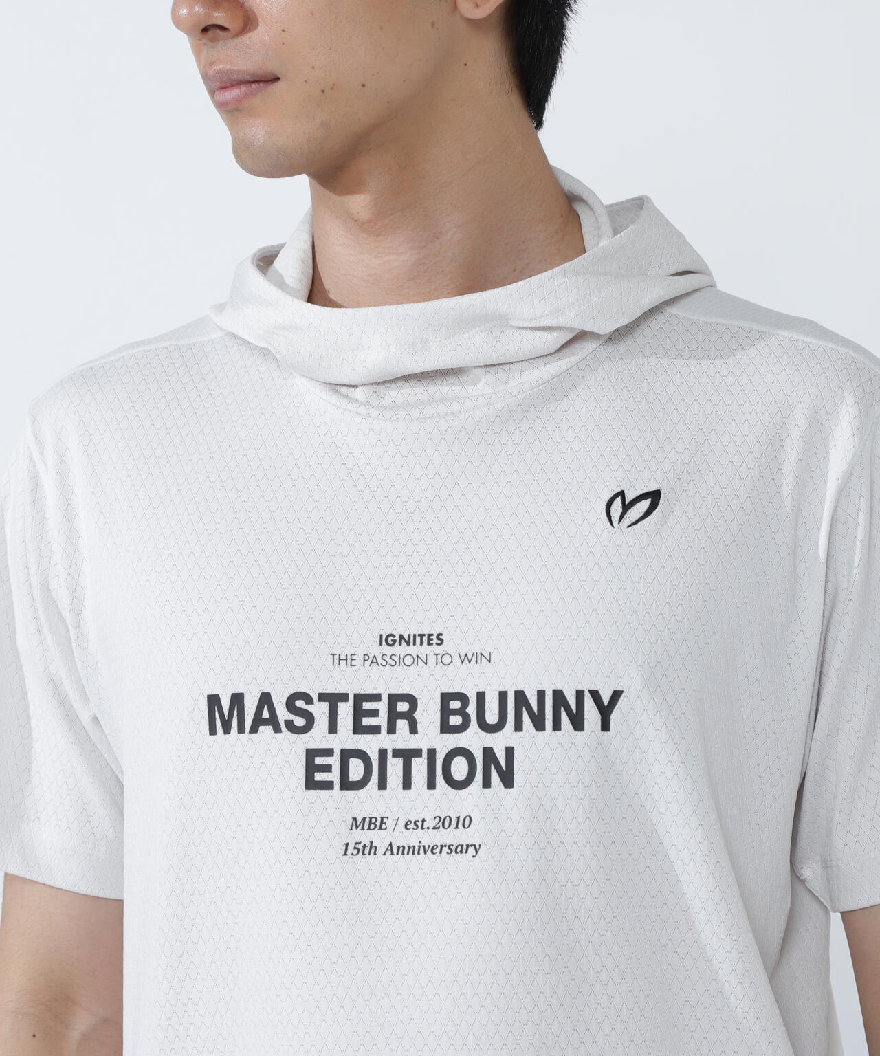 ダイヤベアジャガード半袖フーディ