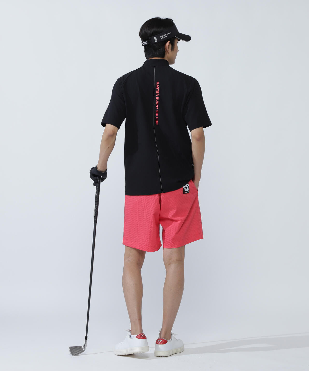 75dフルダルサッカーストライプ半袖ハイネックカットソー