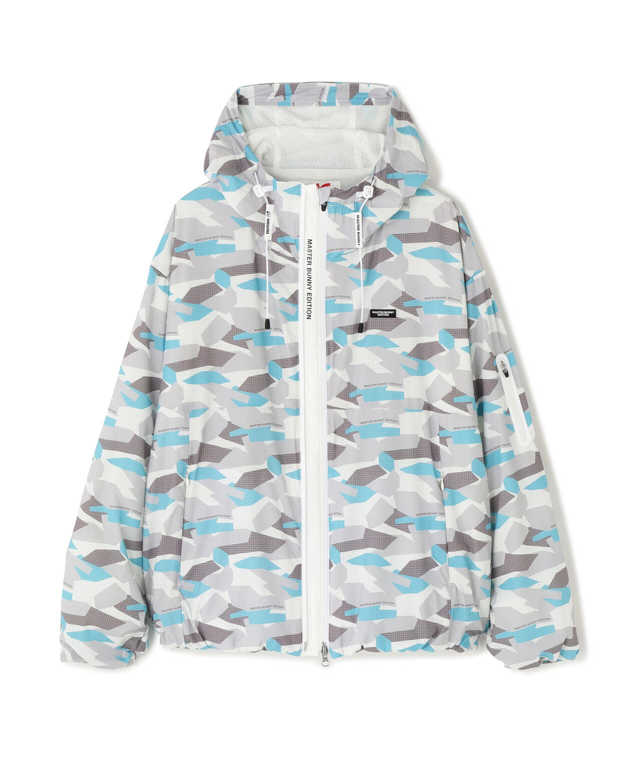 迷彩プリントフーディブルゾン