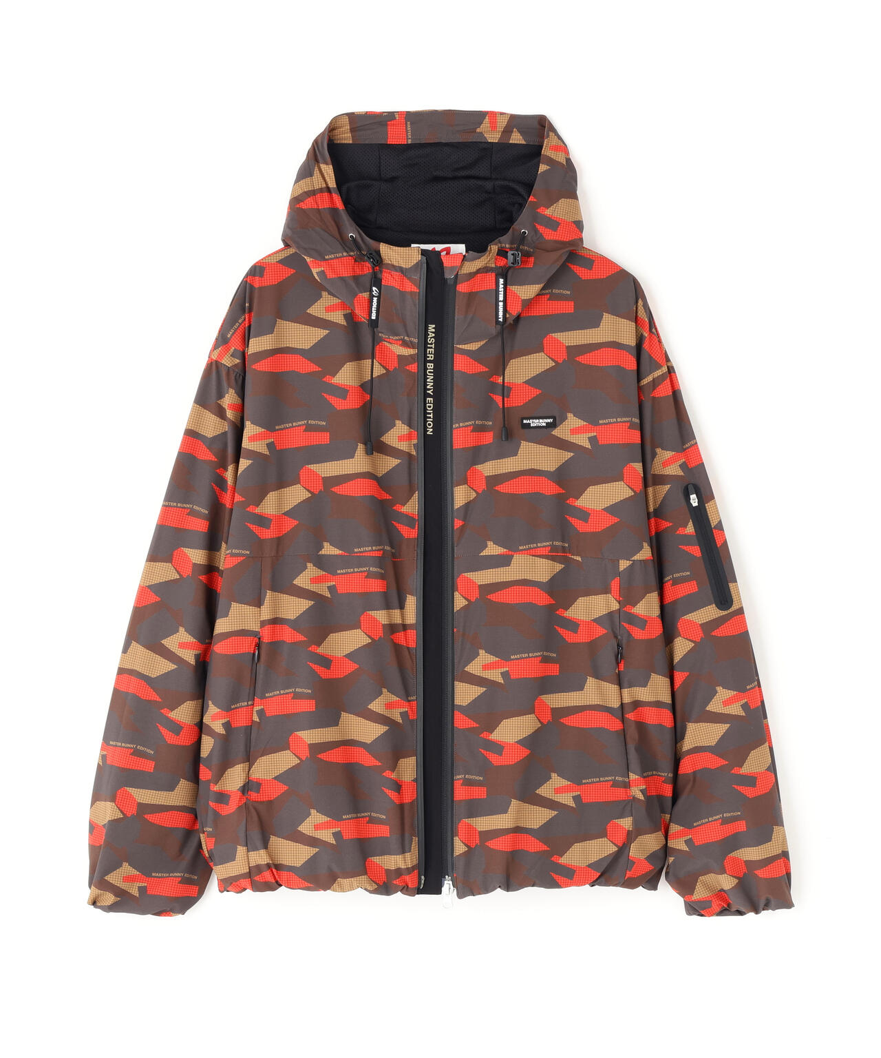 迷彩プリントフーディブルゾン